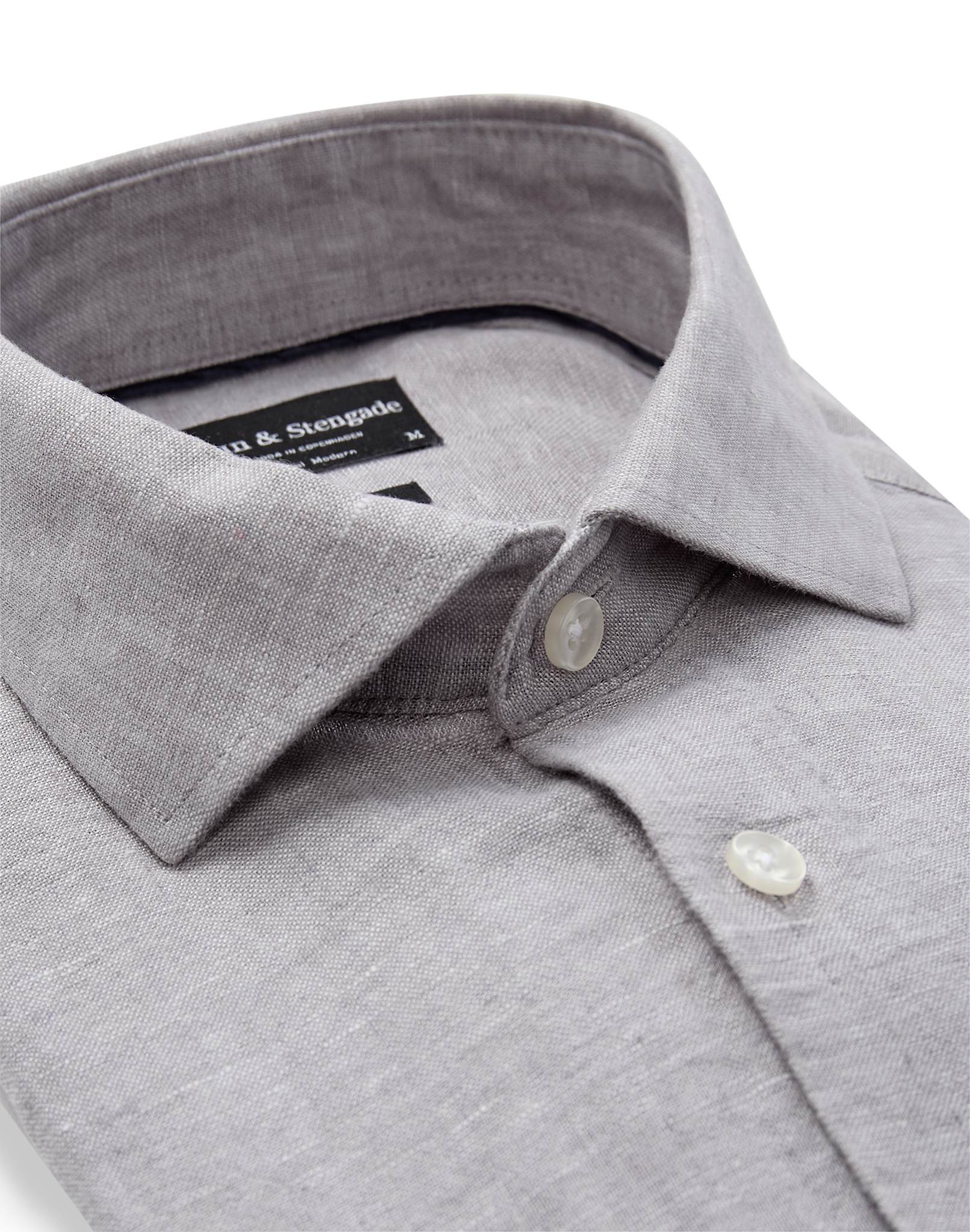 BS Tahaka Casual Modern Fit Skjorta - Light Grey