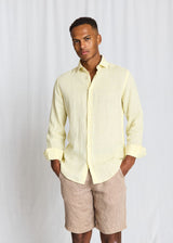 BS Tahaka Casual Modern Fit Skjorta - Yellow