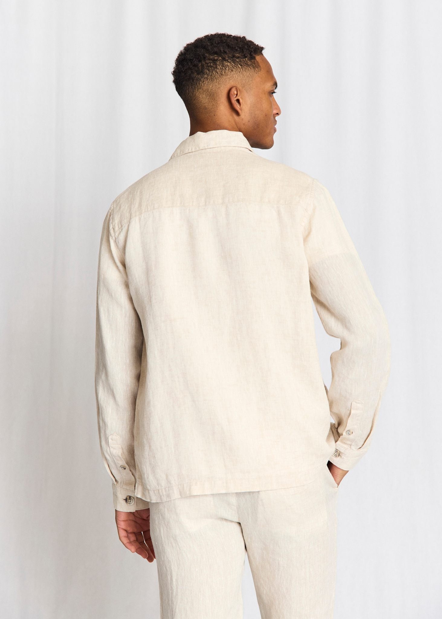 BS Davide Regular Fit OverSkjorta - Sand