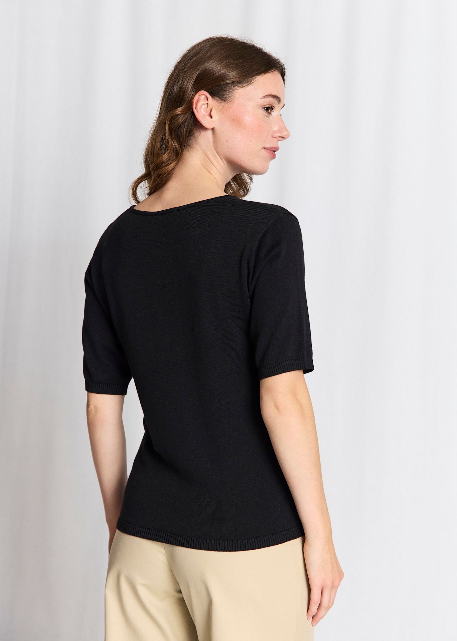 BS Francesca Regular Fit T-shirt - Black