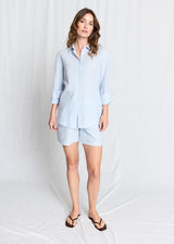 BS Marietta Regular Fit Skjorta - Light Blue/White