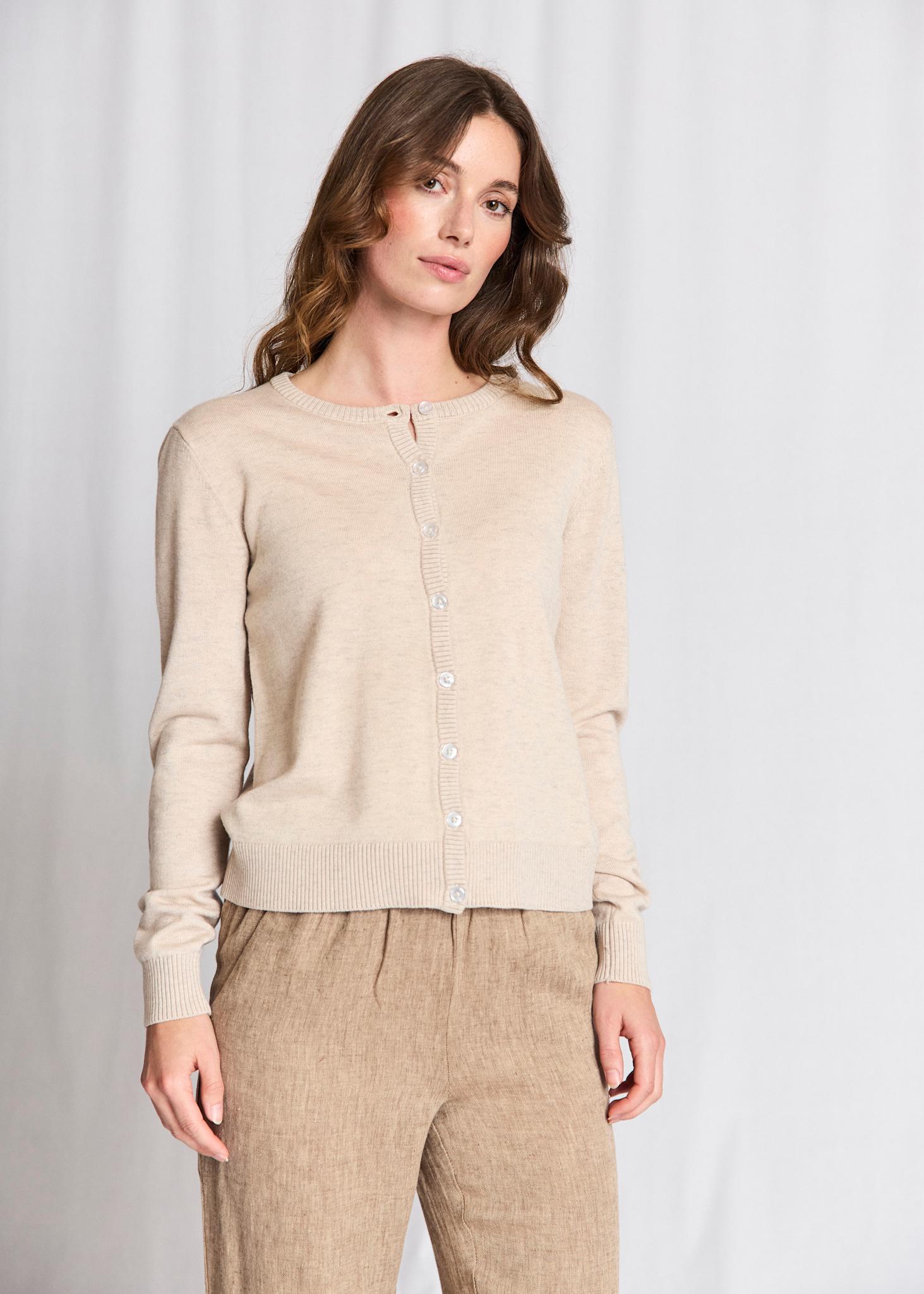 BS Dona Regular Fit Stickat  - Light Brown
