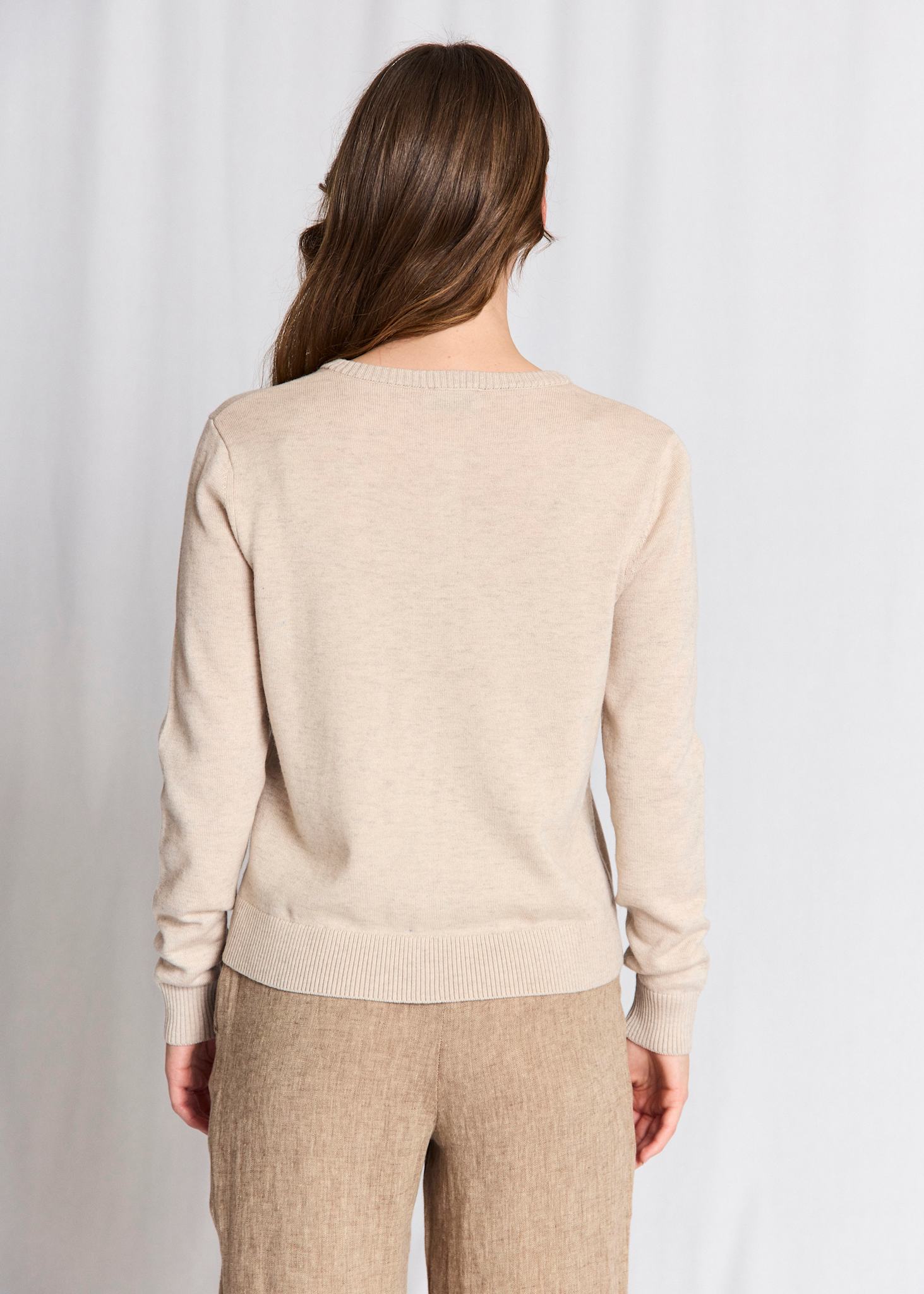 BS Dona Regular Fit Stickat  - Light Brown