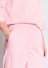 BS Rosetta Regular Fit Byxor  - Lipstick Red/White