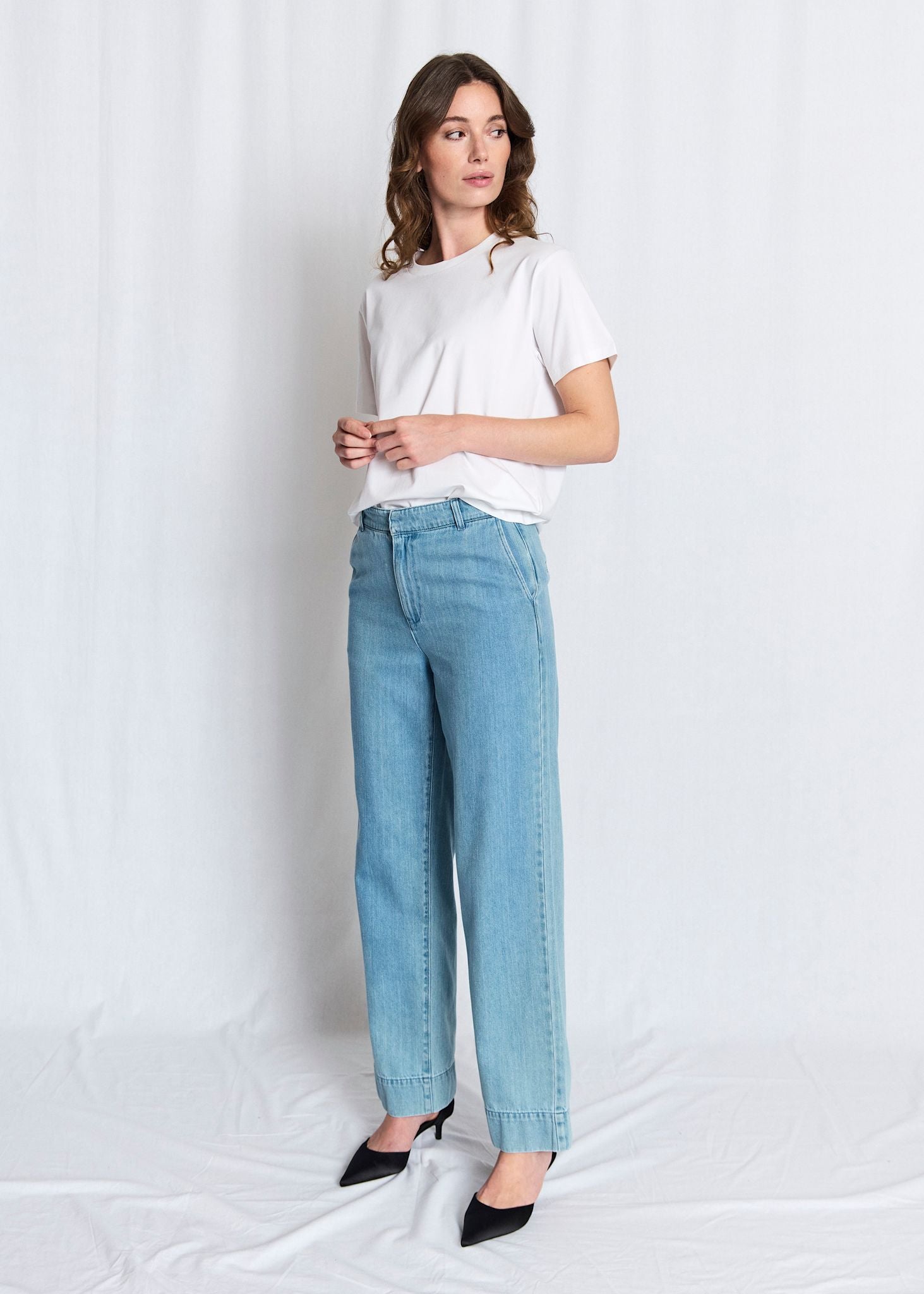 BS Coco Regular Fit Byxor - Light Blue