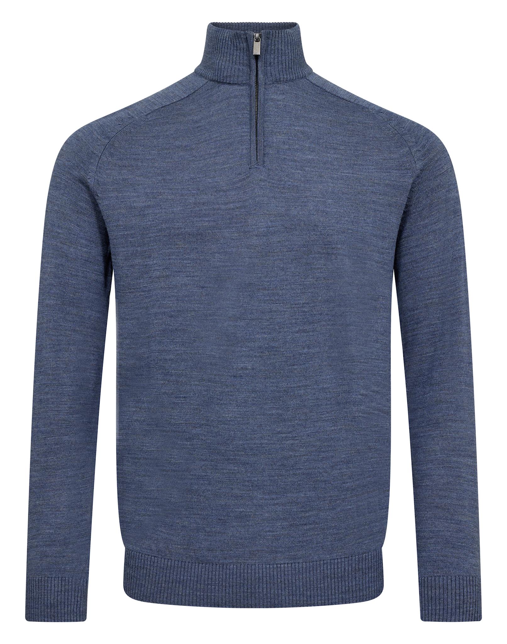BS Pelle Regular Fit Stickat - Ocean