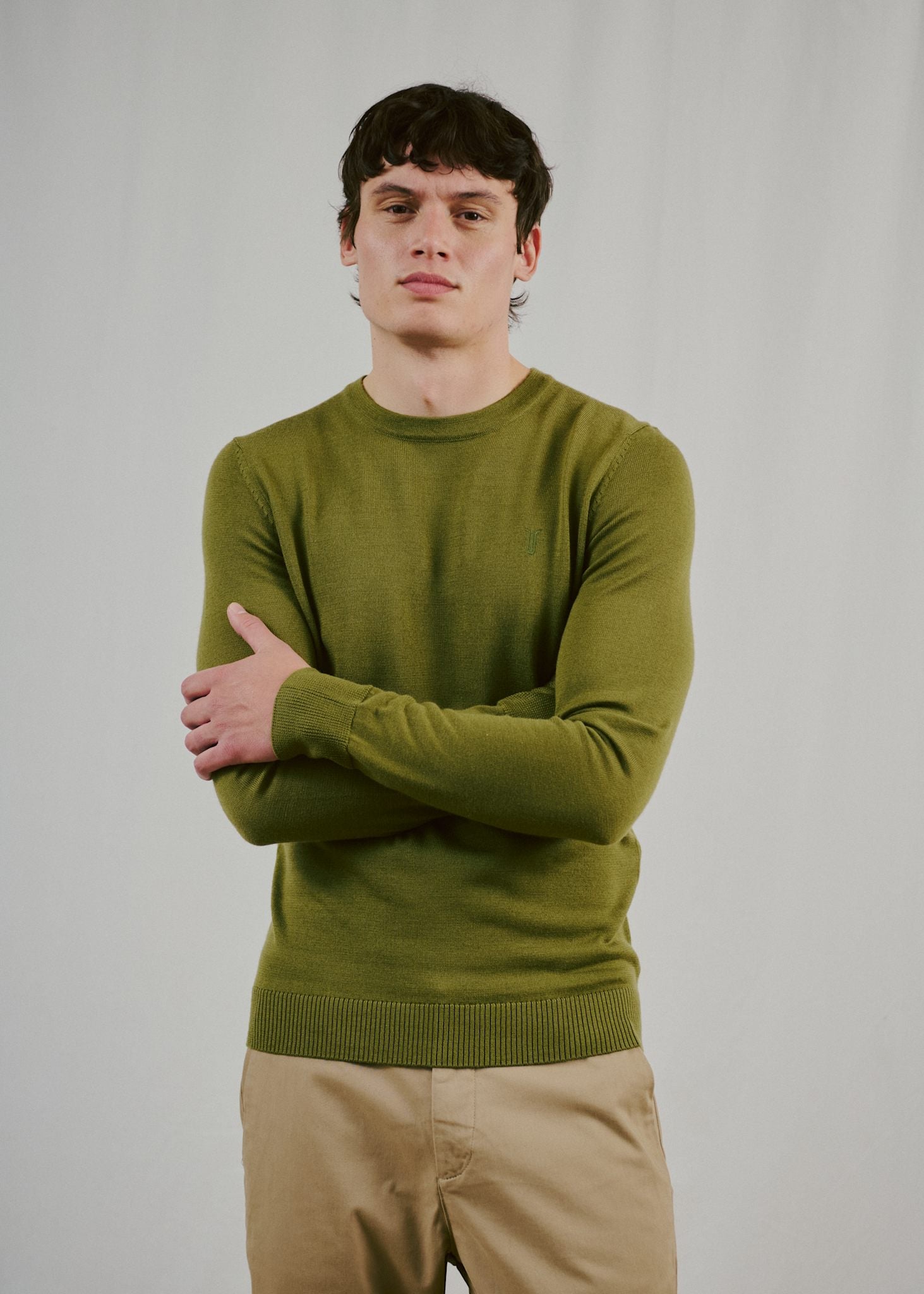 BS Jupiter Regular Fit Stickat - Bright Green