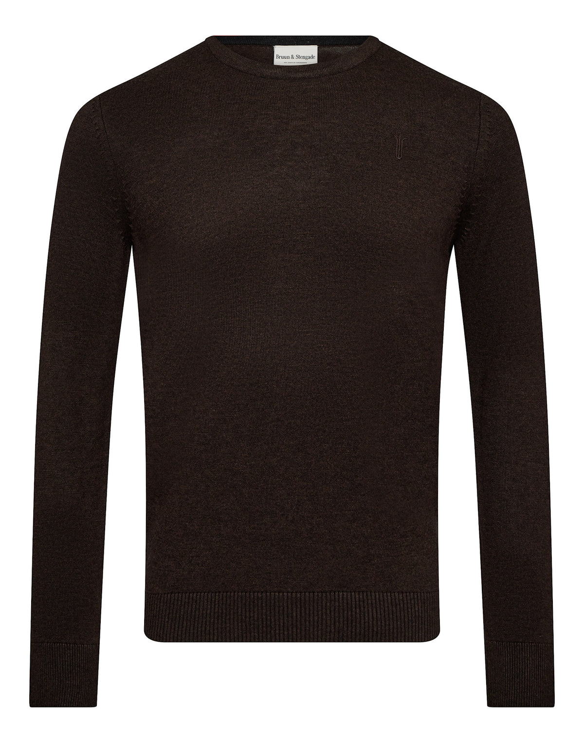 BS Jupiter Regular Fit Stickat - Dark Brown