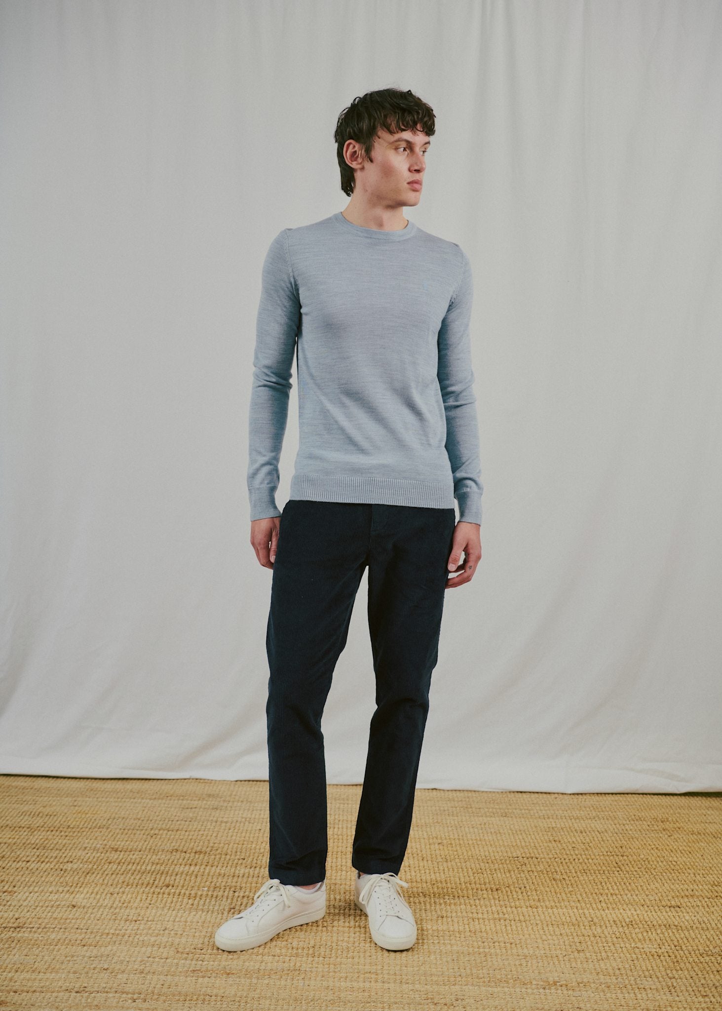 BS Jupiter Regular Fit Stickat - Light Blue