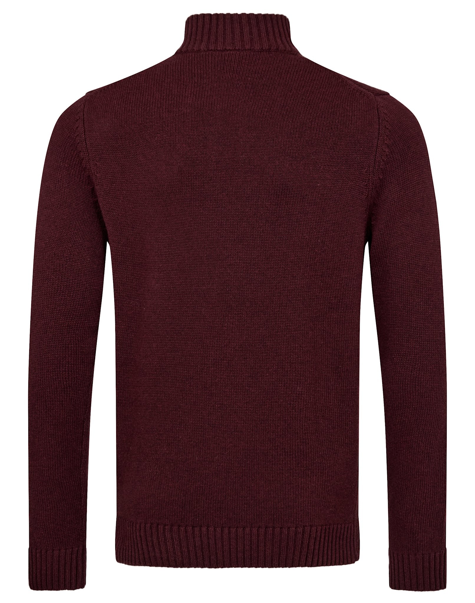 BS Cunha Regular Fit Stickat - Bordeaux