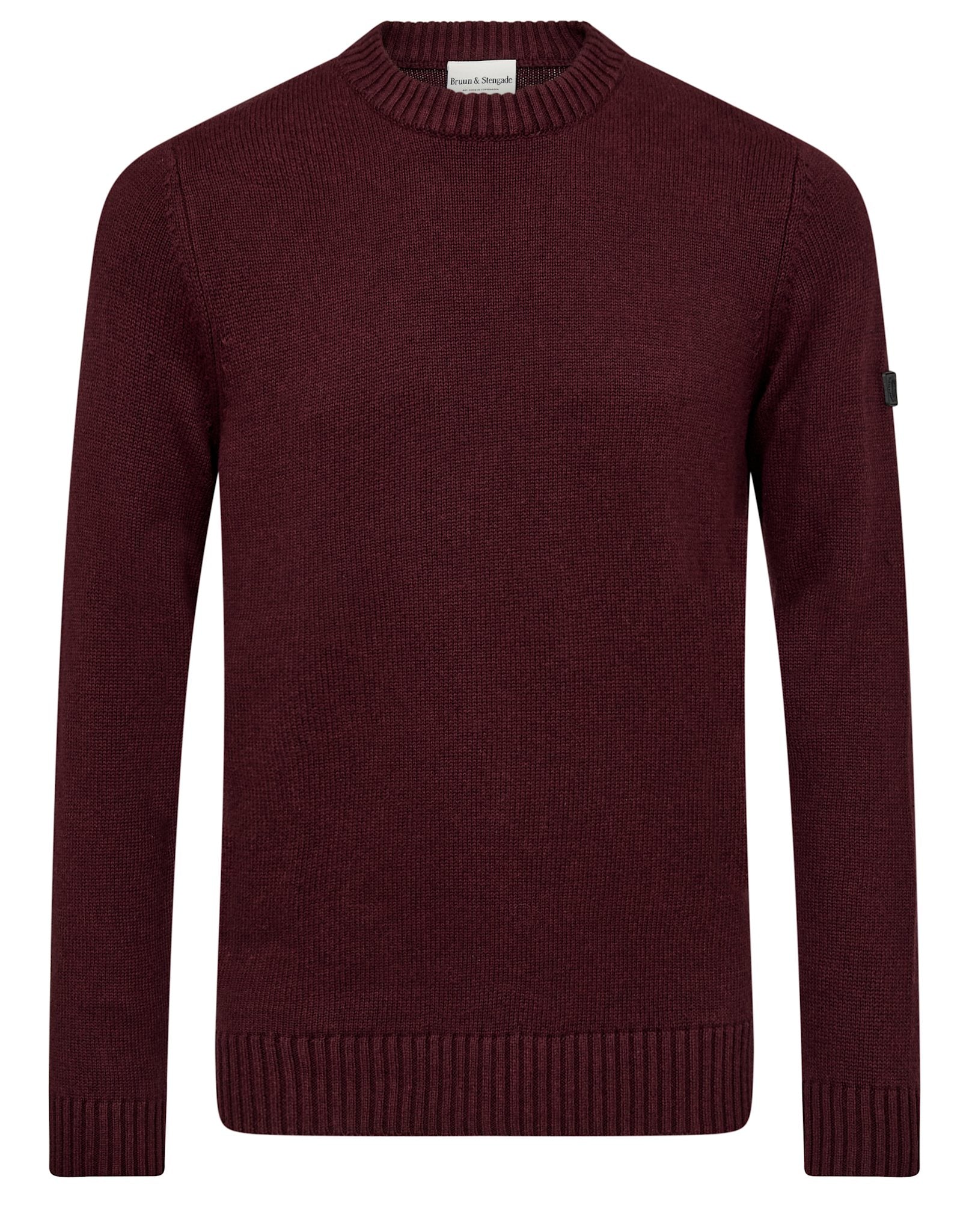 BS Rapa Regular Fit Stickat - Bordeaux