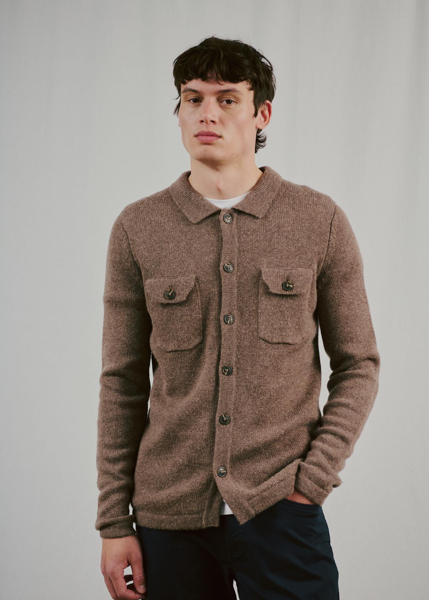 BS Moldova Regular Fit Stickat - Mink