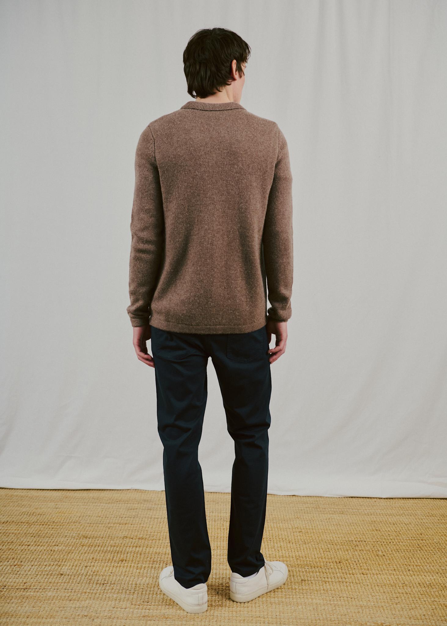 BS Moldova Regular Fit Stickat - Mink