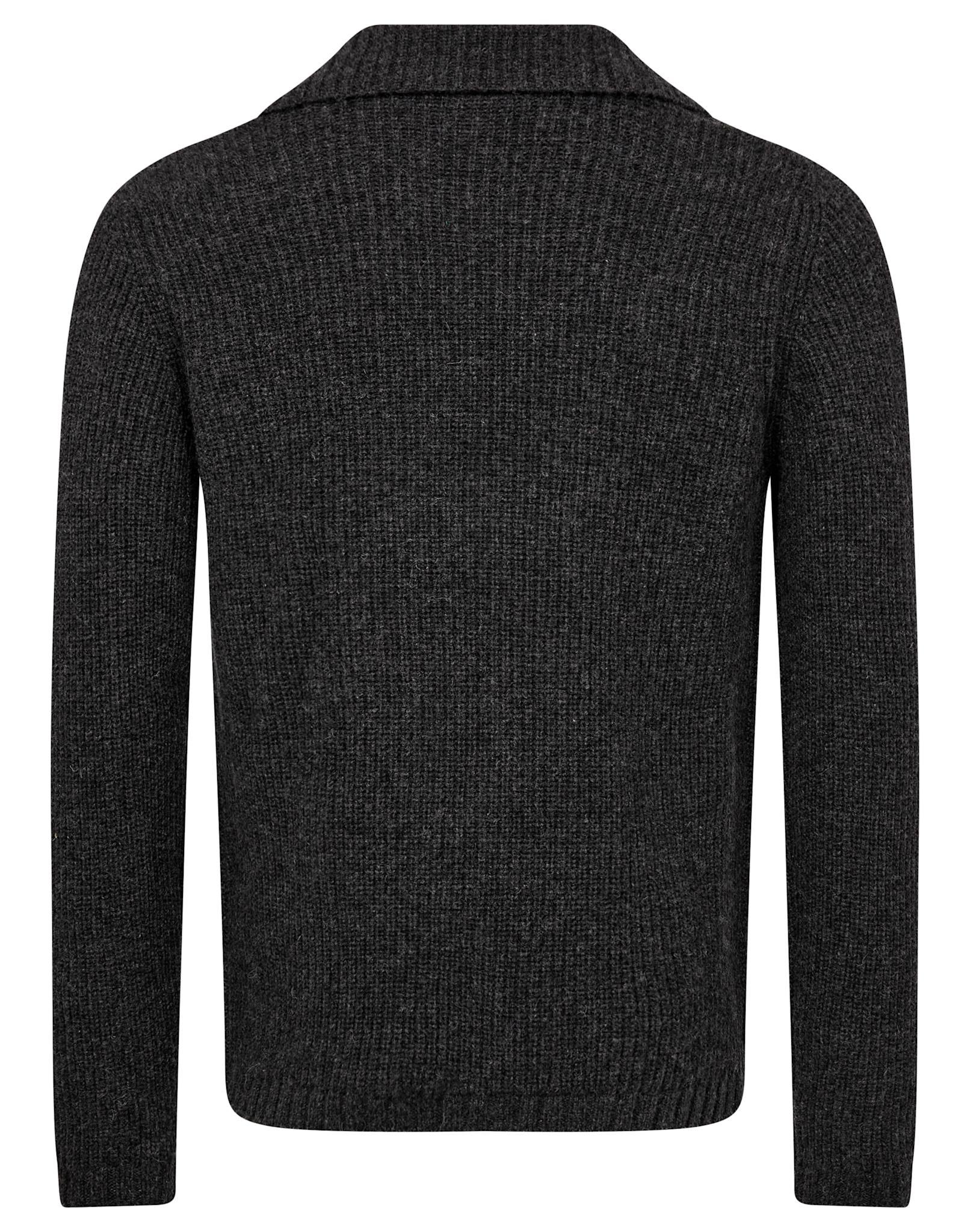 BS Nauru Regular Fit Stickat - Dark Grey