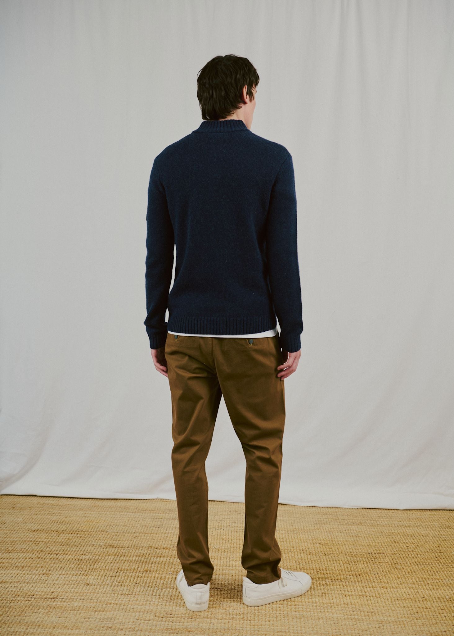 BS Socotra Regular Fit Stickat - Navy