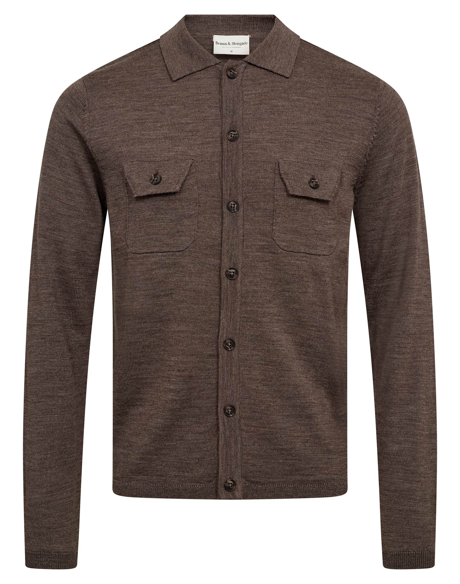 BS Zaouma Regular Fit Stickat - Dark Brown
