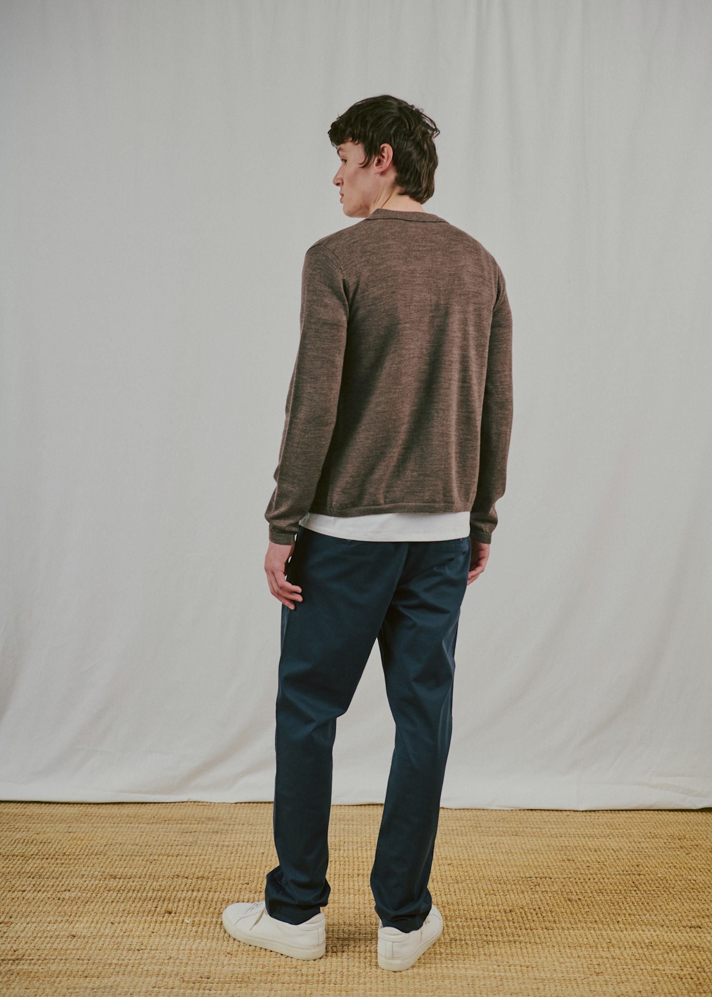 BS Zaouma Regular Fit Stickat - Dark Brown