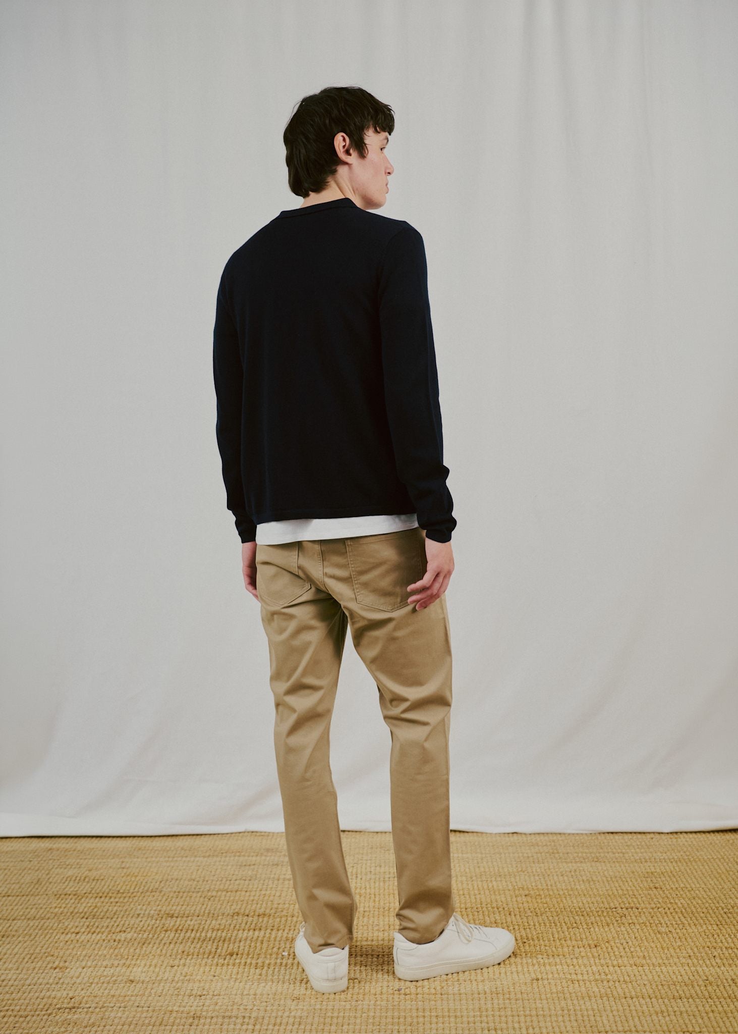 BS Zaouma Regular Fit Stickat - Navy