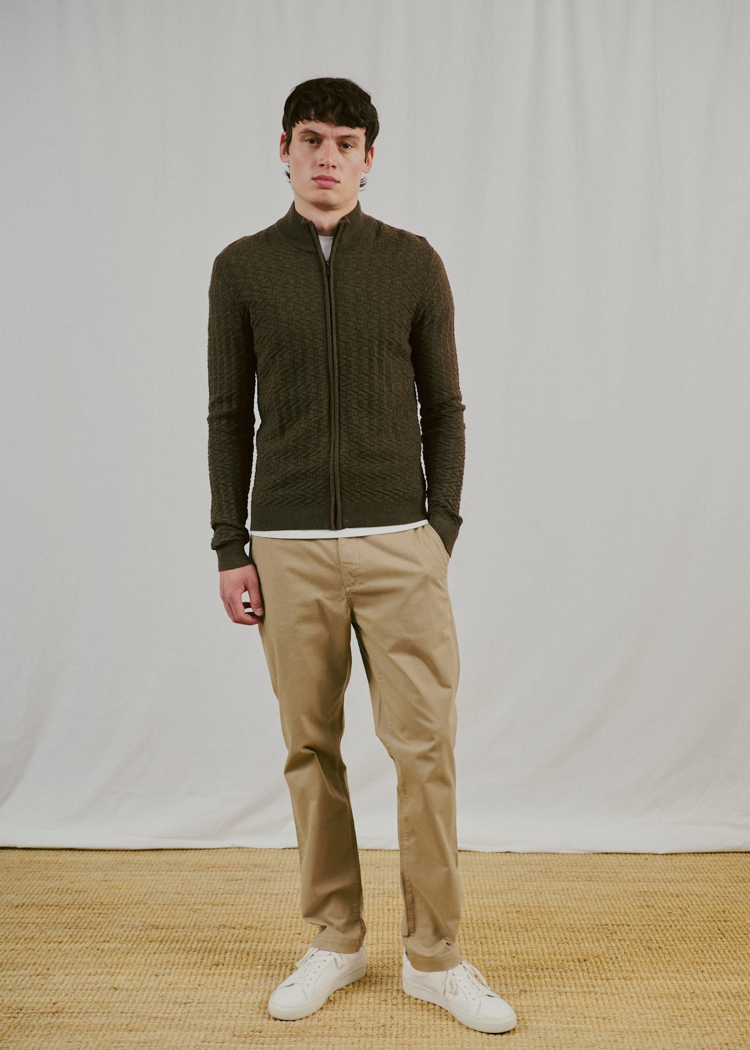BS Mastor Regular Fit Stickat - Forest