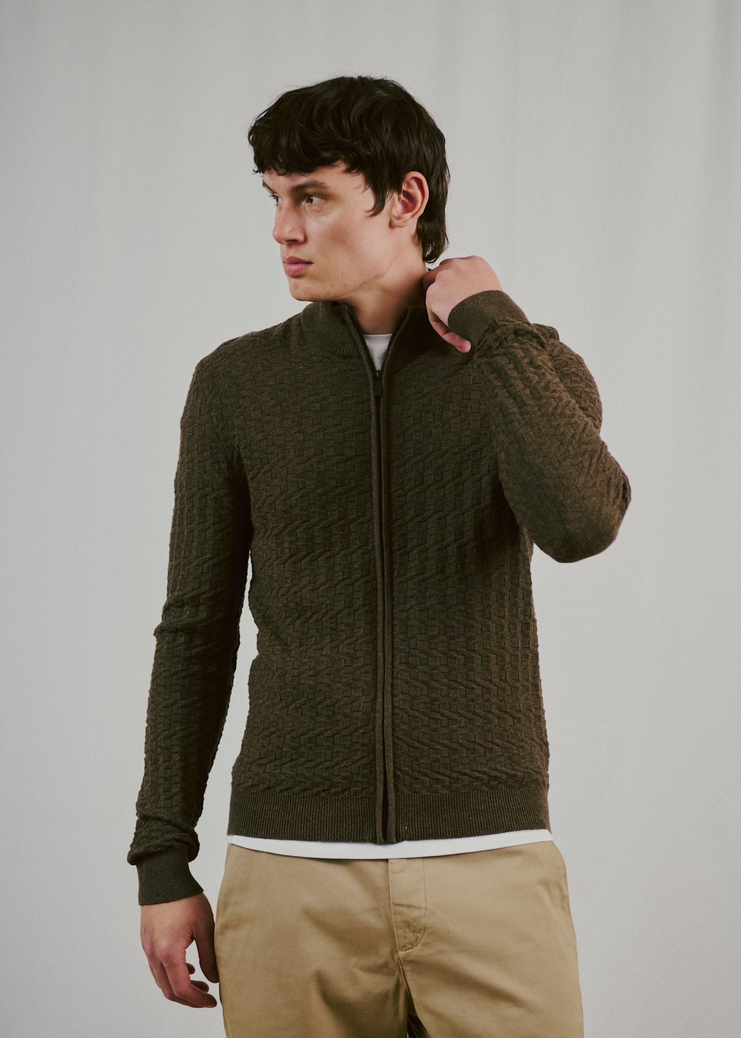 BS Mastor Regular Fit Stickat - Forest