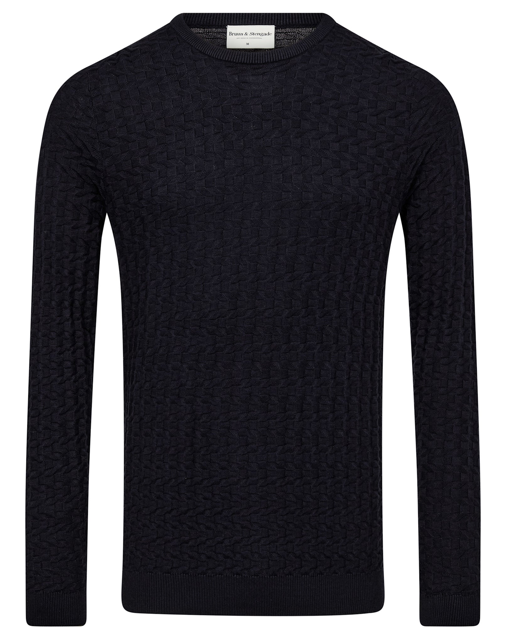 BS Kergueleu Regular Fit Stickat - Navy