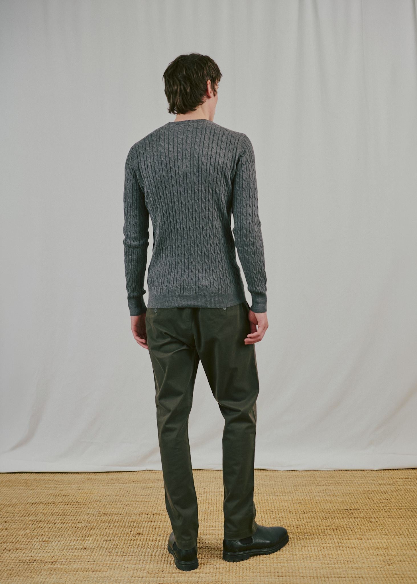 BS Guizchou Regular Fit Stickat - Grey