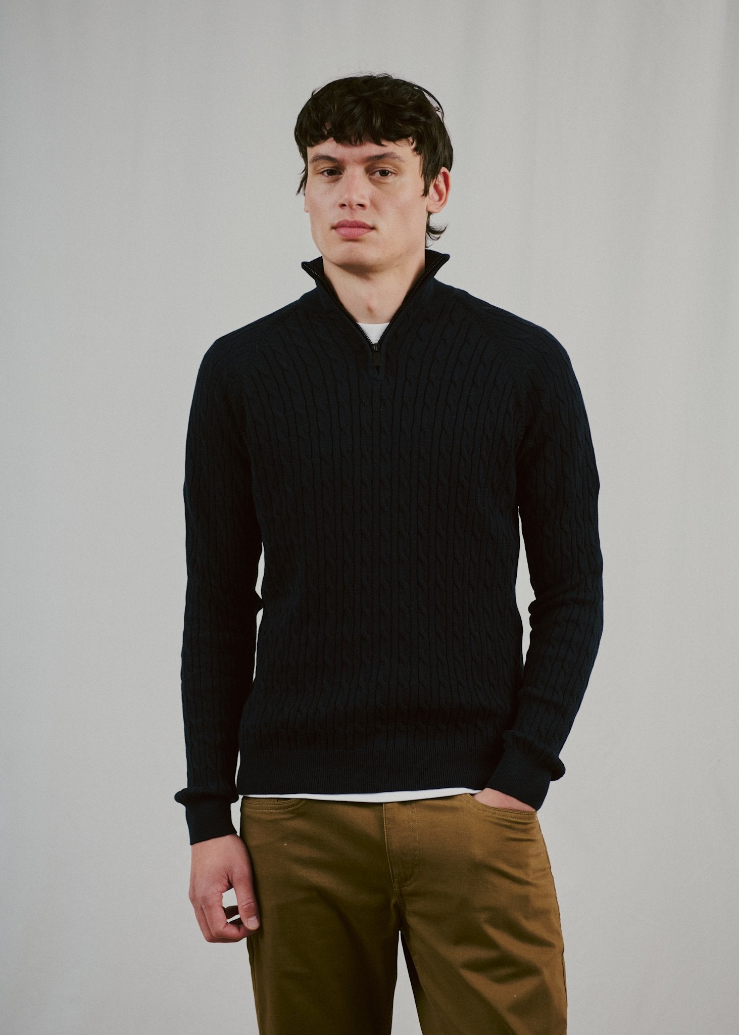 BS Simbel Regular Fit Stickat - Navy