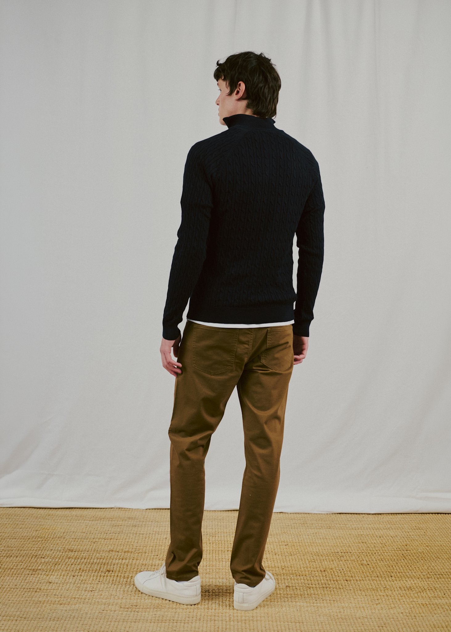 BS Simbel Regular Fit Stickat - Navy