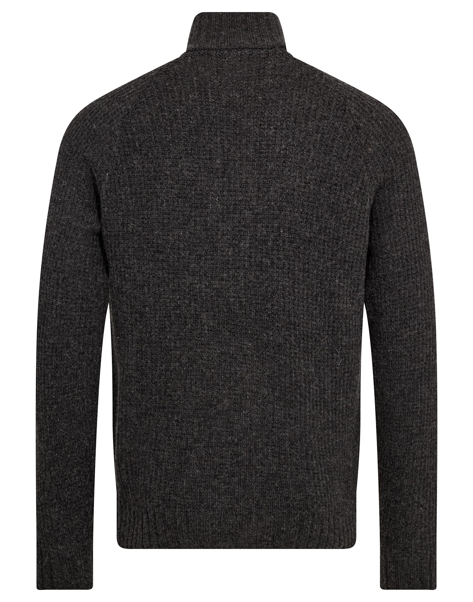 BS Svalbard Regular Fit Stickat - Dark Grey