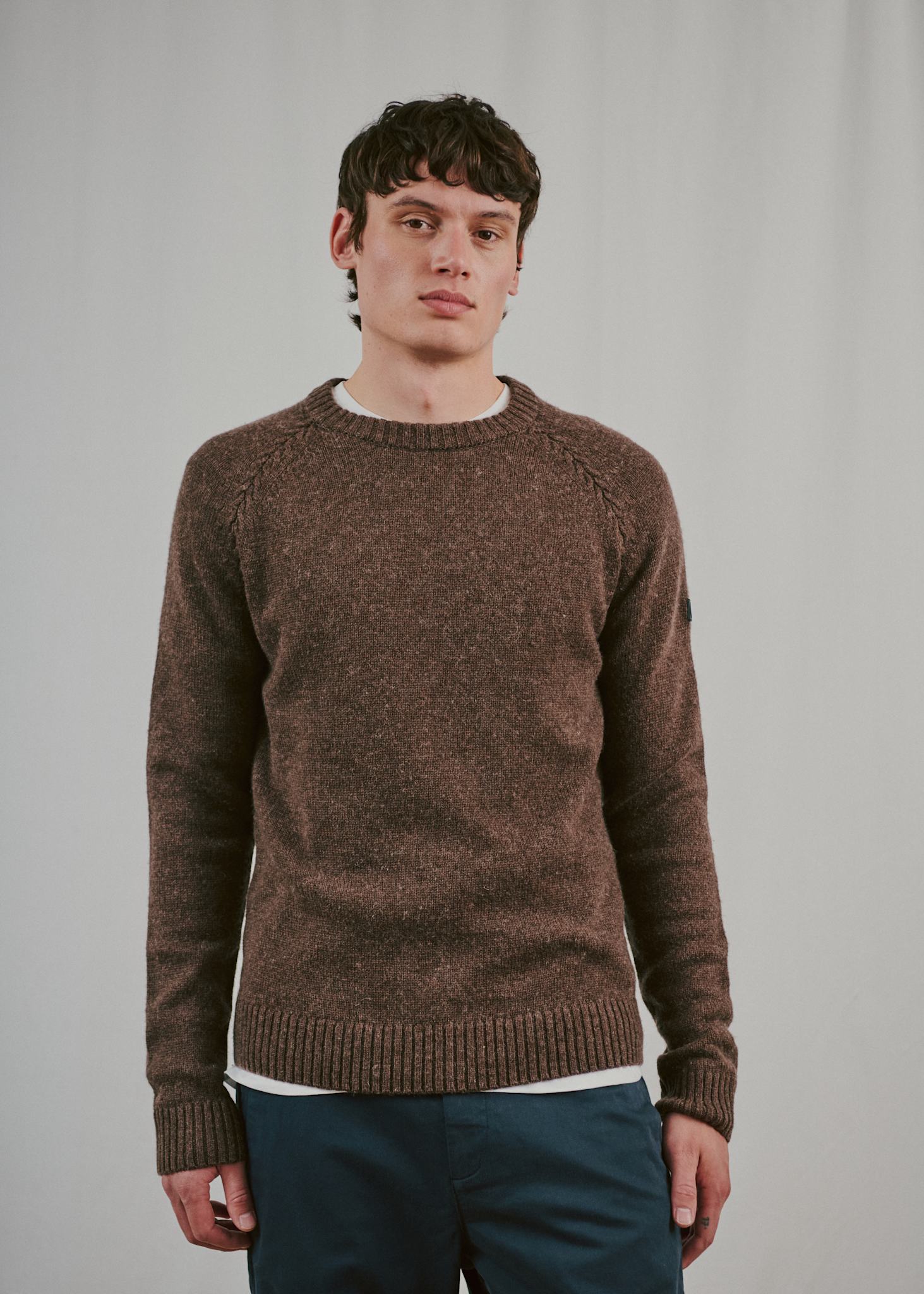 BS Punta Regular Fit Stickat - Forest