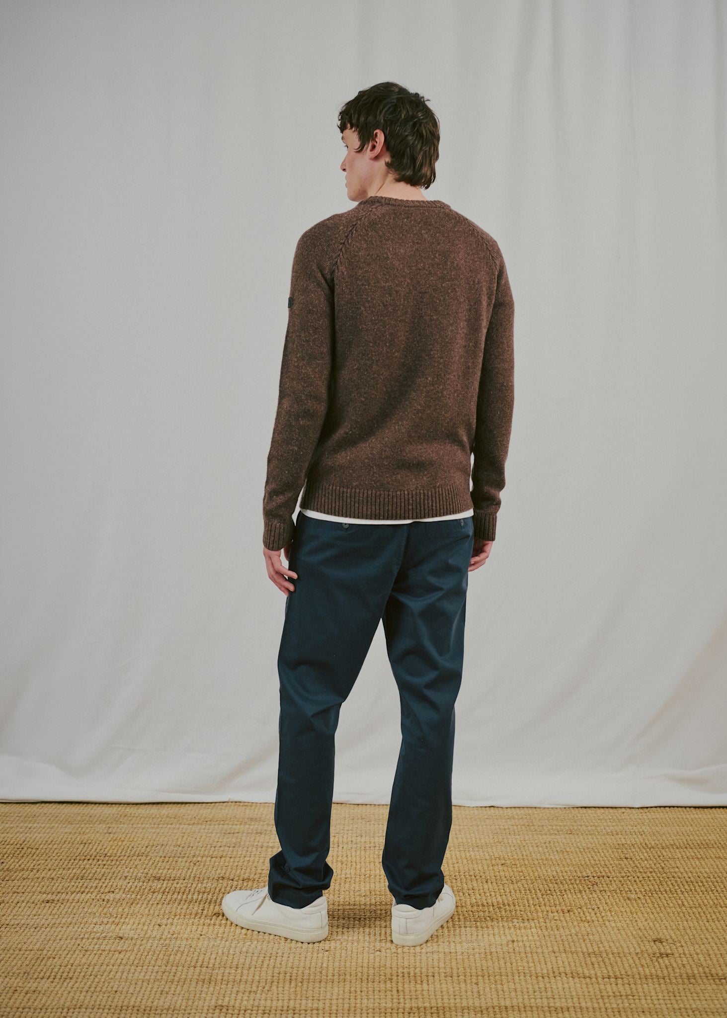 BS Punta Regular Fit Stickat - Forest