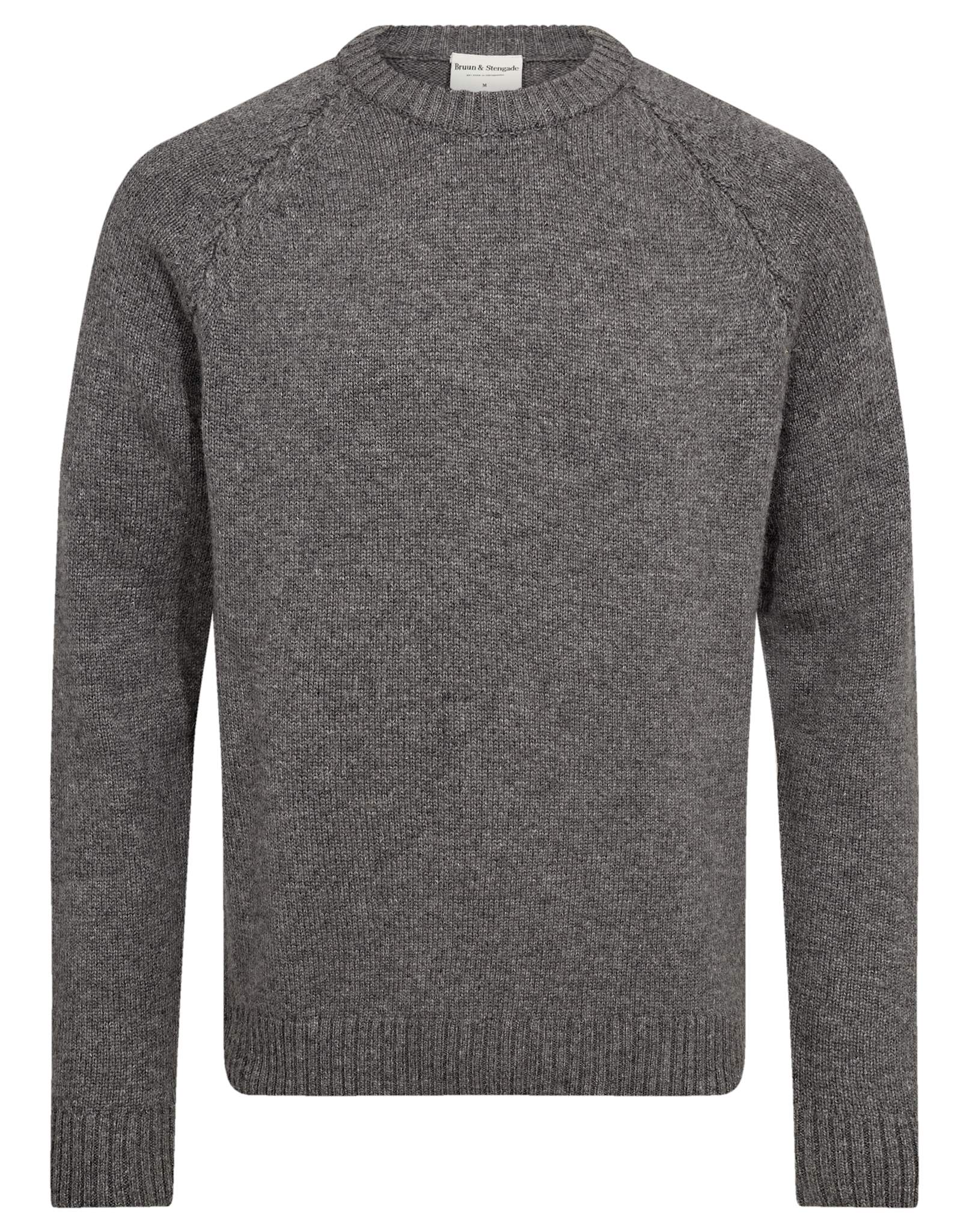 BS Punta Regular Fit Stickat - Grey