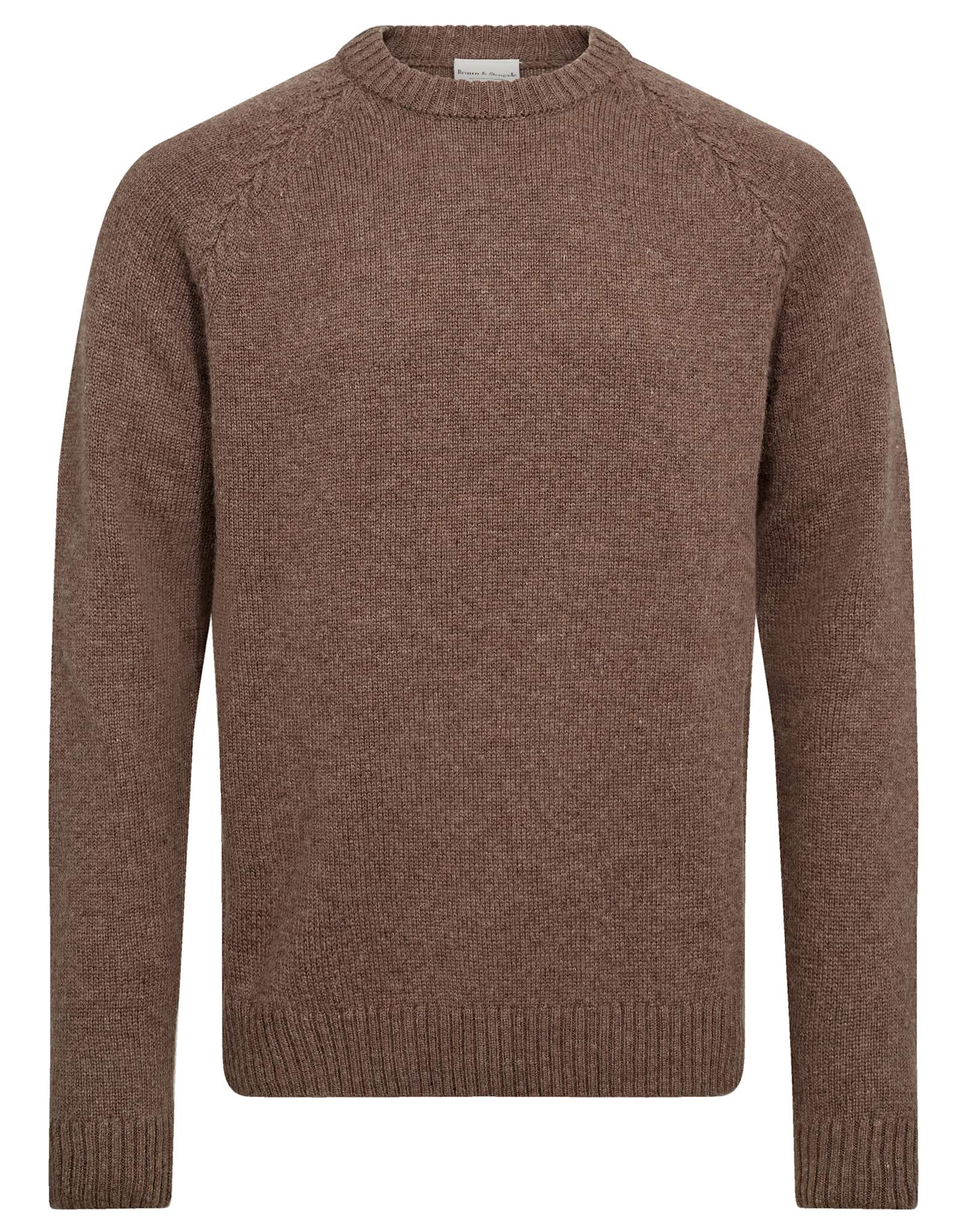 BS Punta Regular Fit Stickat - Mink