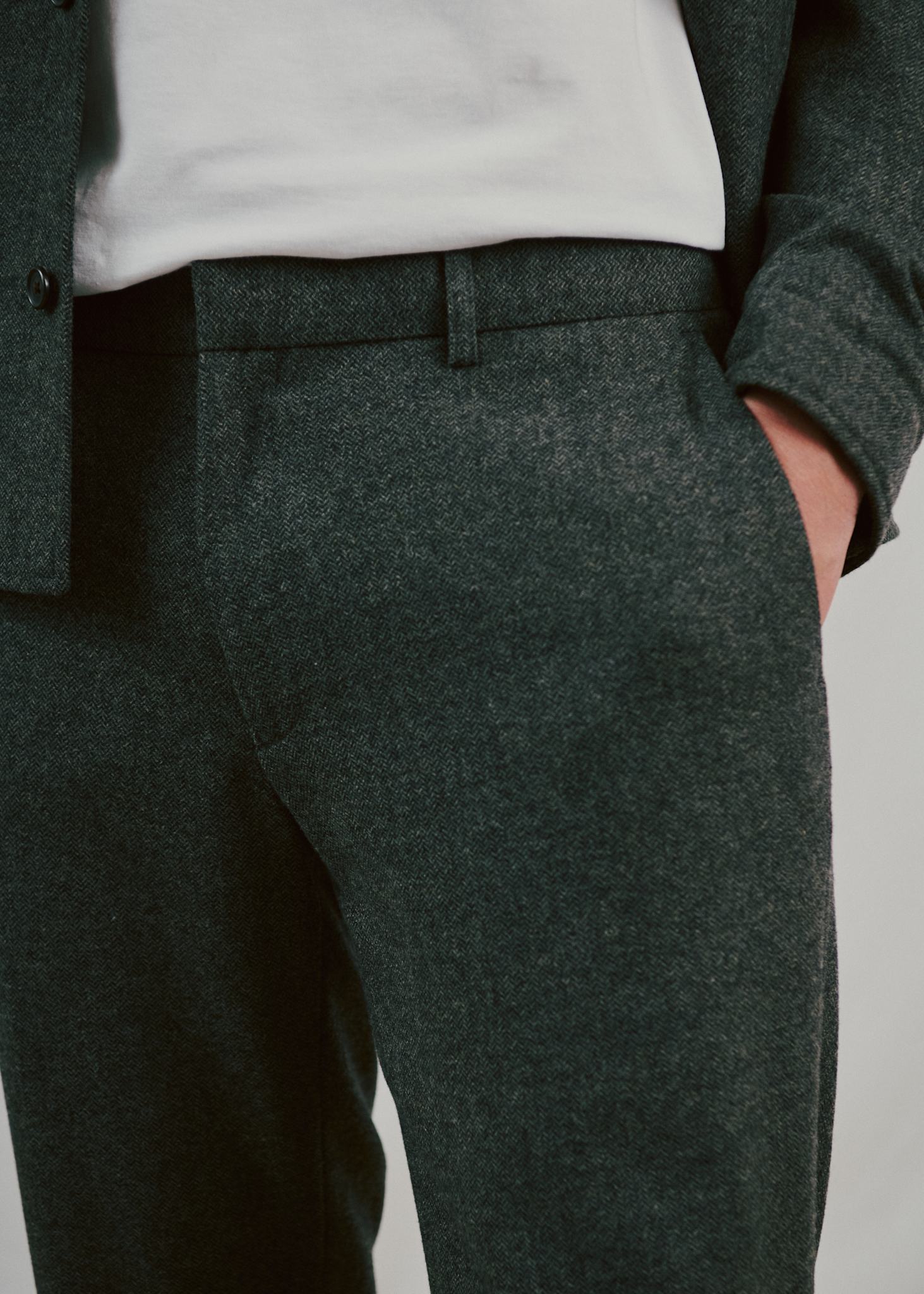 BS Melliw Classic Fit Kostymbyxor - Grey