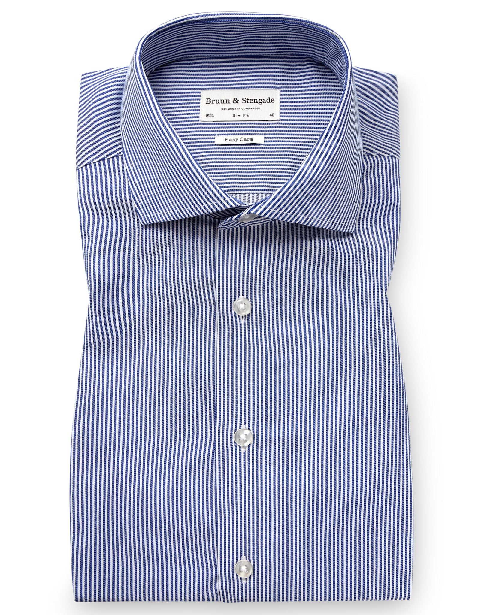 BS Ferrante Slim Fit Skjorta - Navy