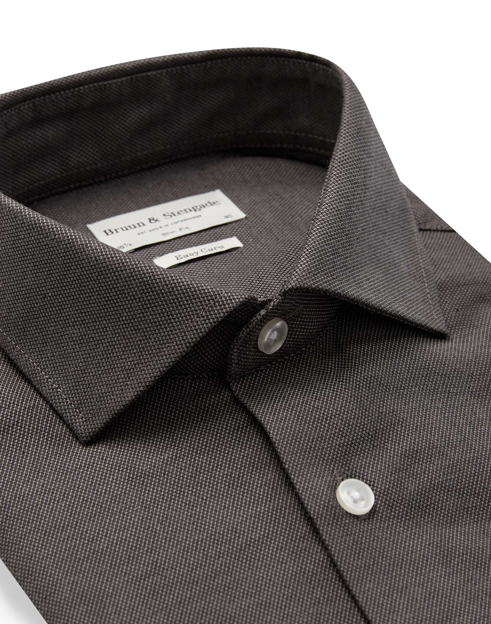 BS Osemann Slim Fit Skjorta - Dark Grey