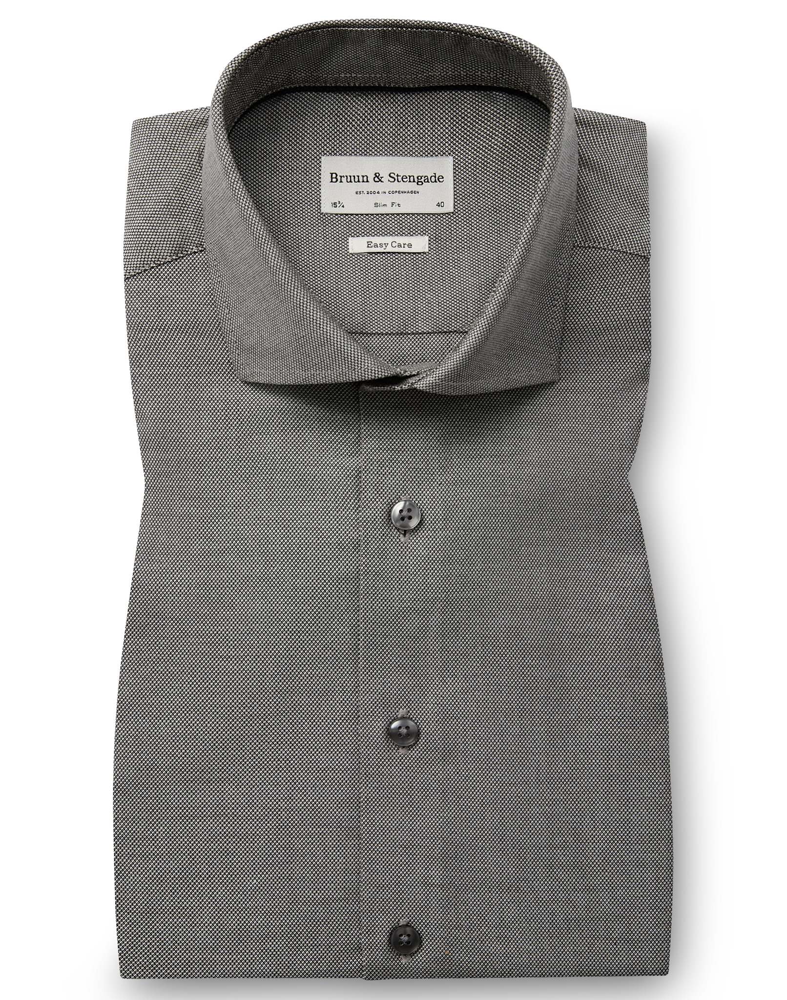BS Tolle Slim Fit Skjorta - Grey