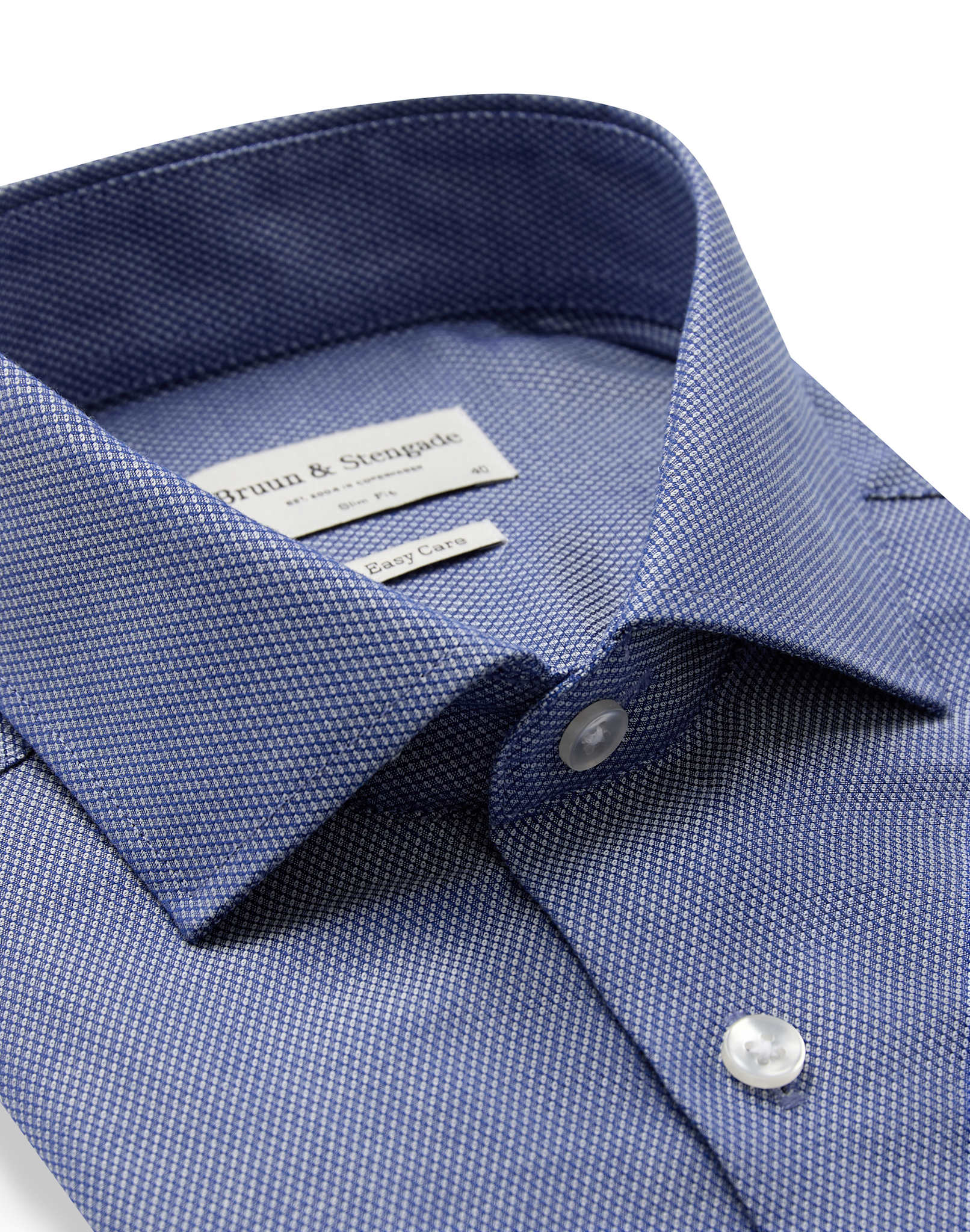 BS Guillou Slim Fit Skjorta - Navy