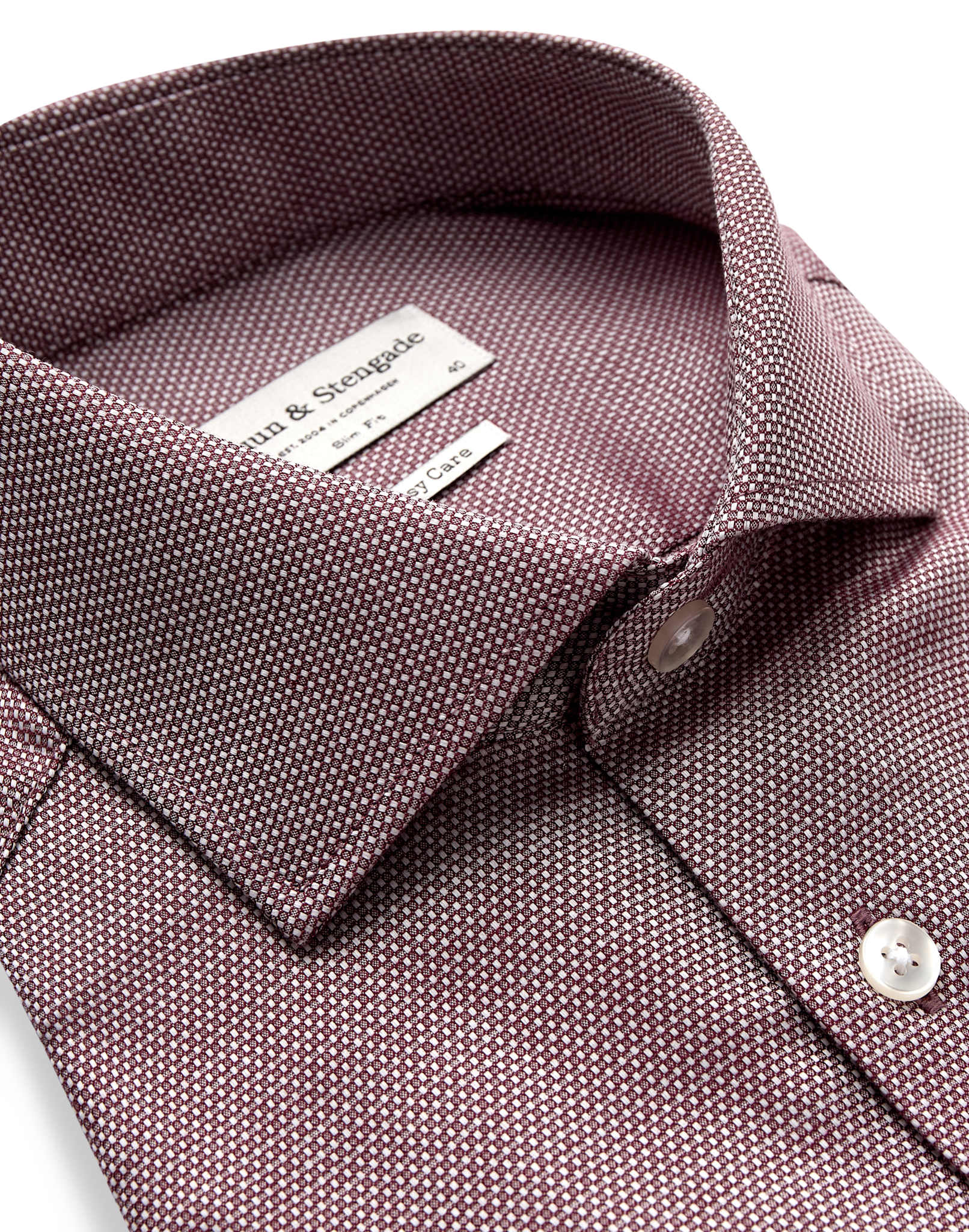 BS Pilgaard Slim Fit Skjorta - Red