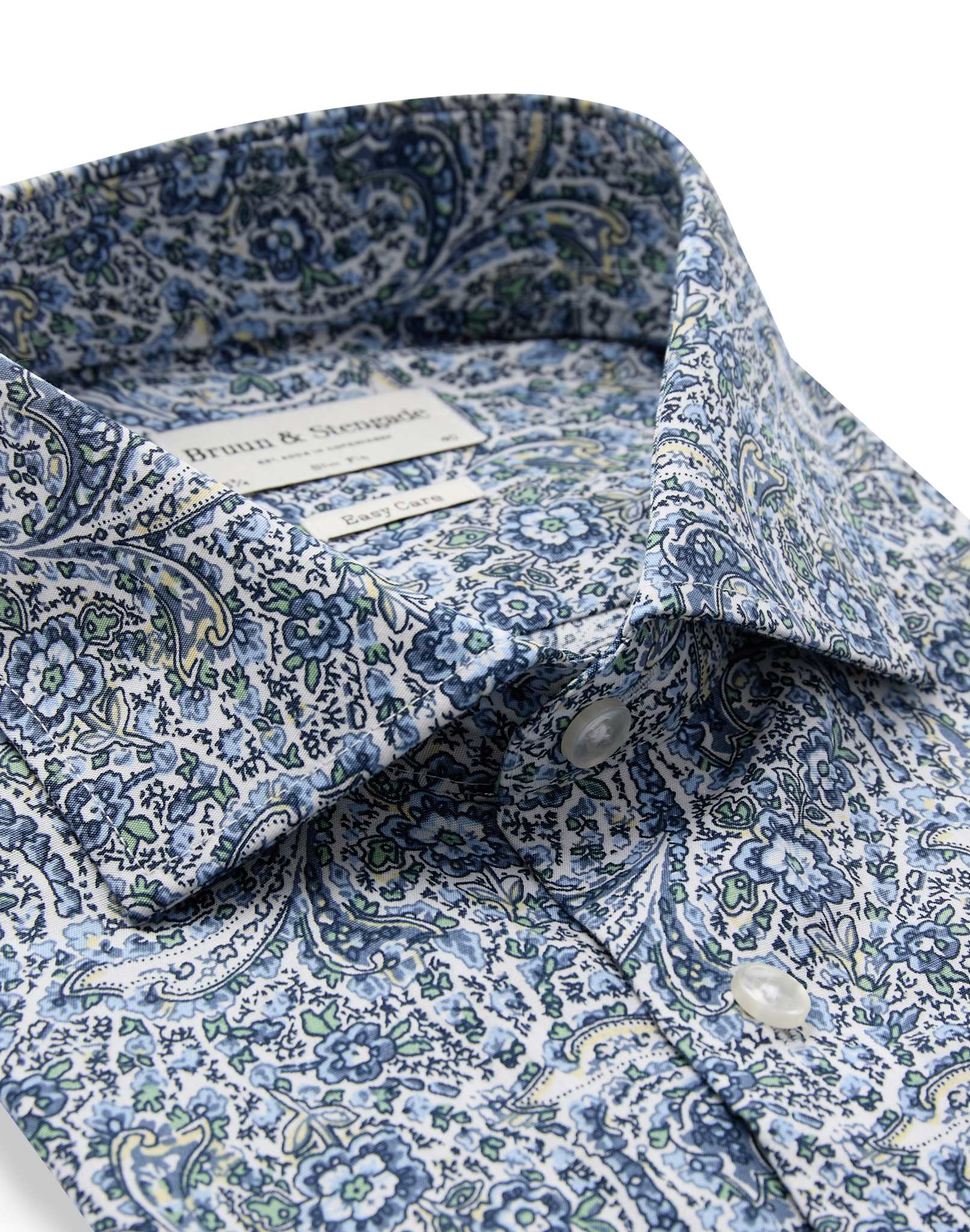 BS Uthaug Slim Fit Skjorta - Navy
