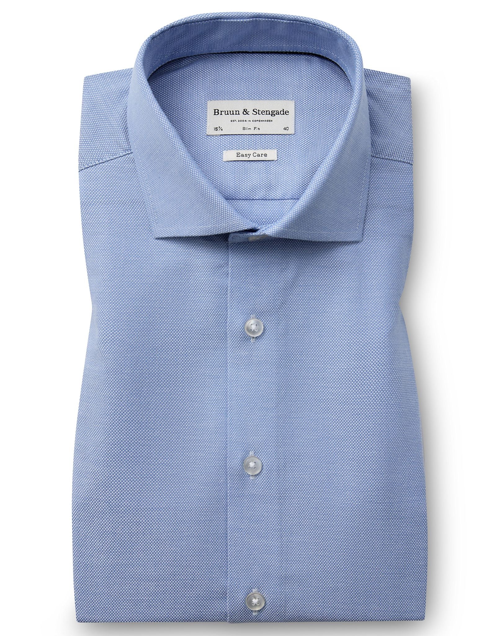 BS Prehn Slim Fit Skjorta - Light Blue