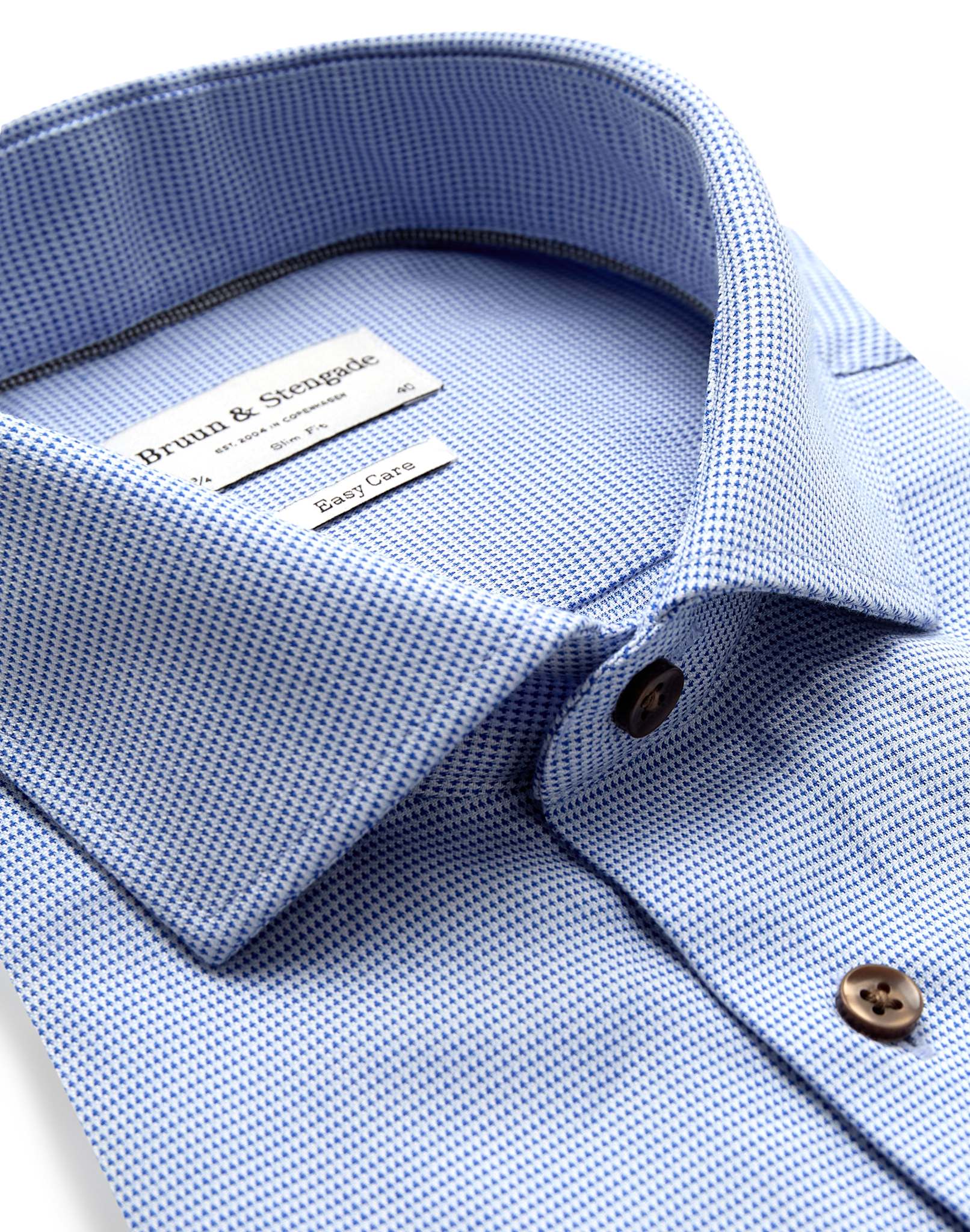 BS Adler Slim Fit Skjorta - Light Blue