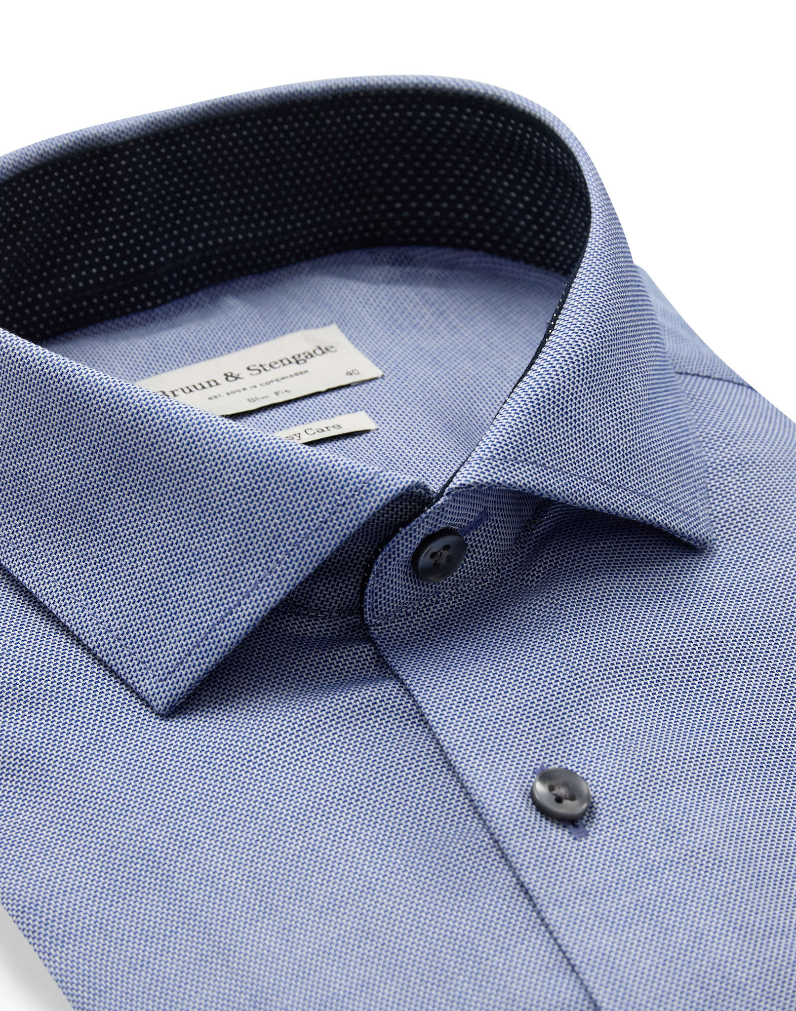 BS Ottolenghi Slim Fit Skjorta - Blue