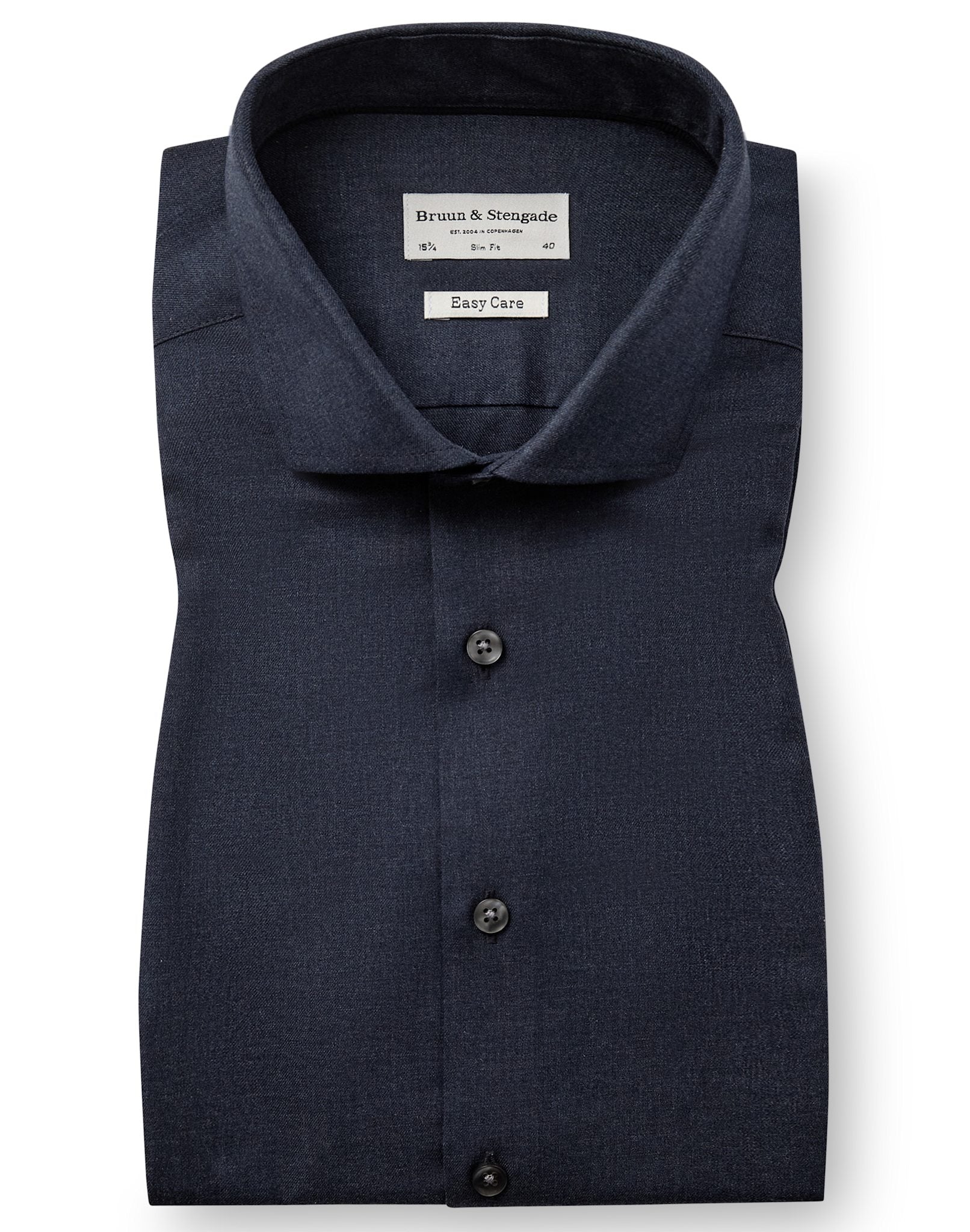 BS Kinney Slim Fit Skjorta - Navy