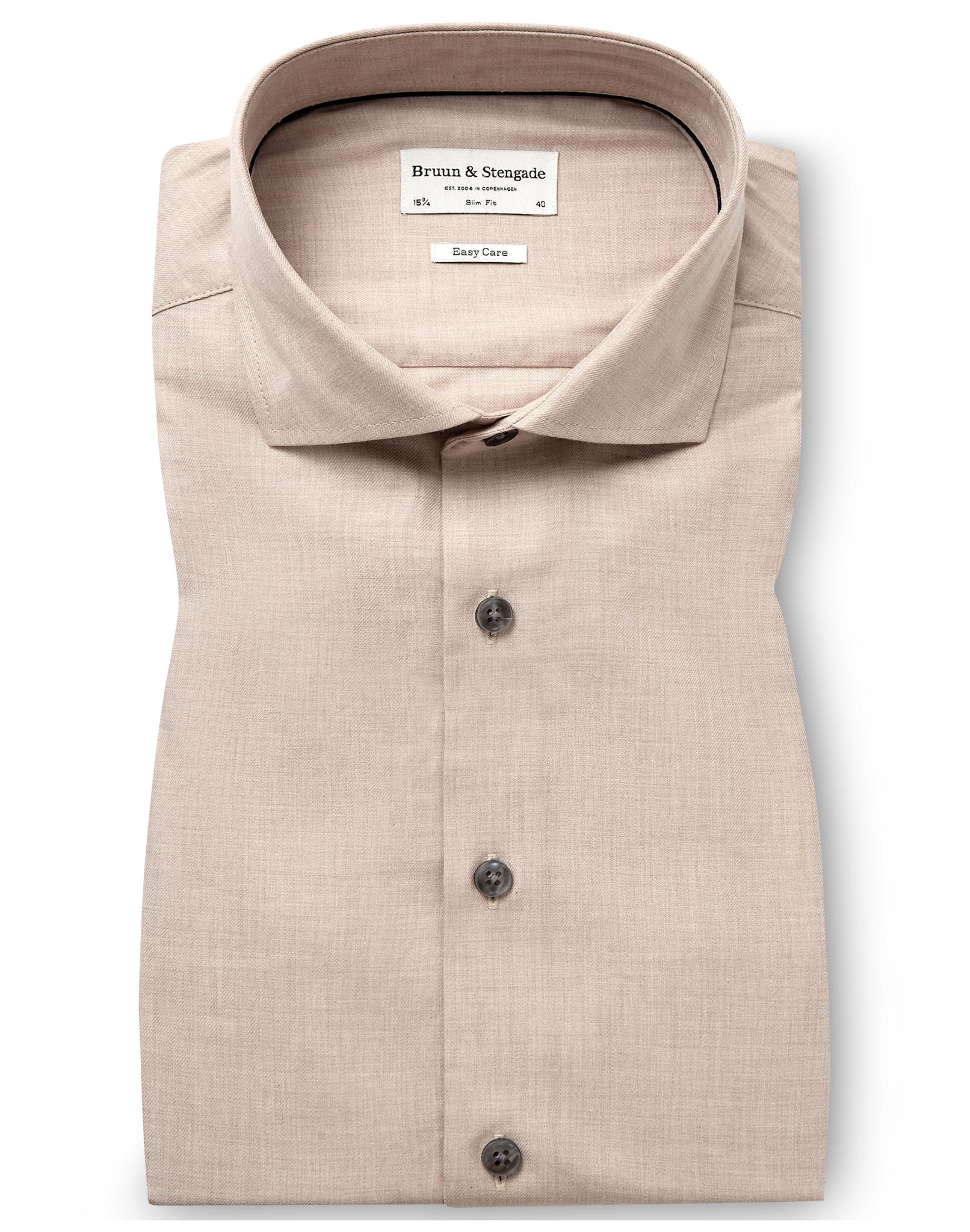 BS Chapmann Slim Fit Skjorta - Sand