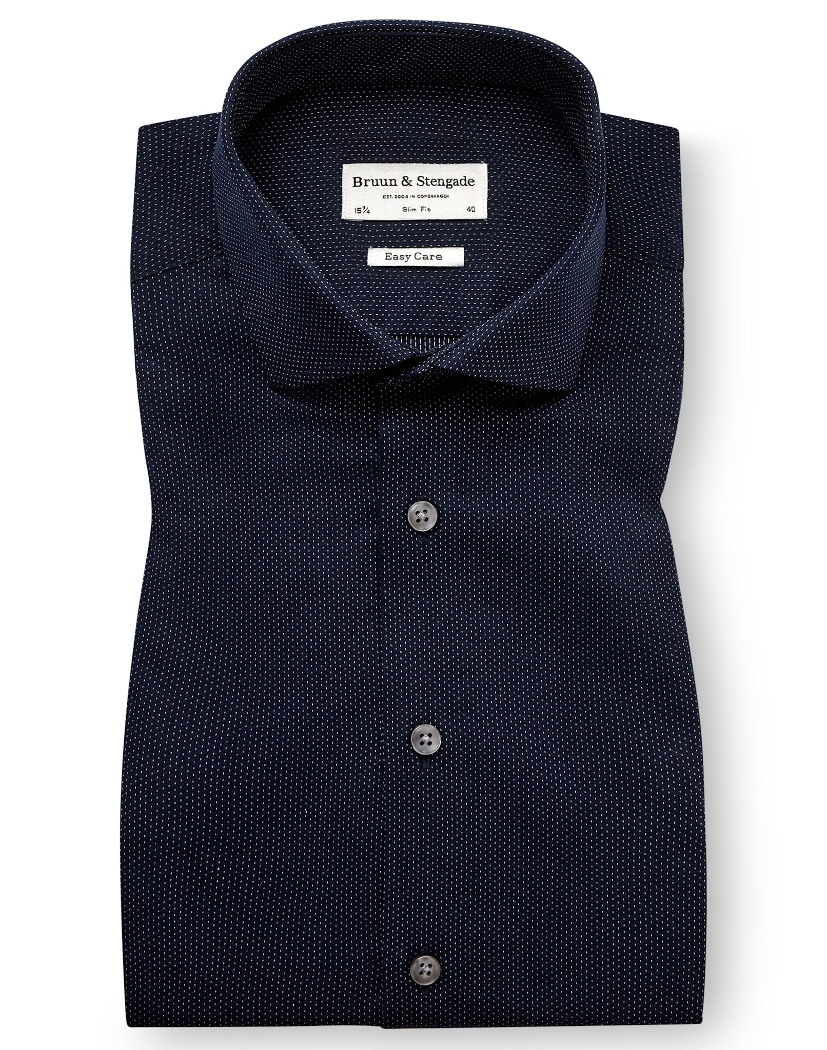 BS Hay Slim Fit Skjorta - Navy