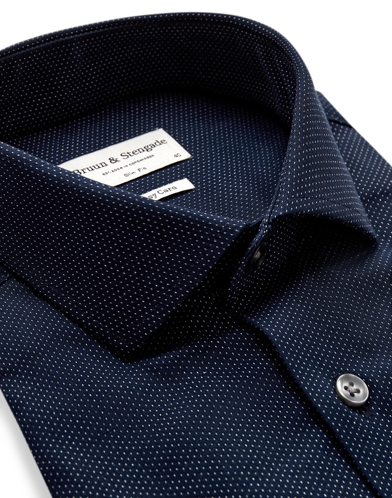BS Hay Slim Fit Skjorta - Navy