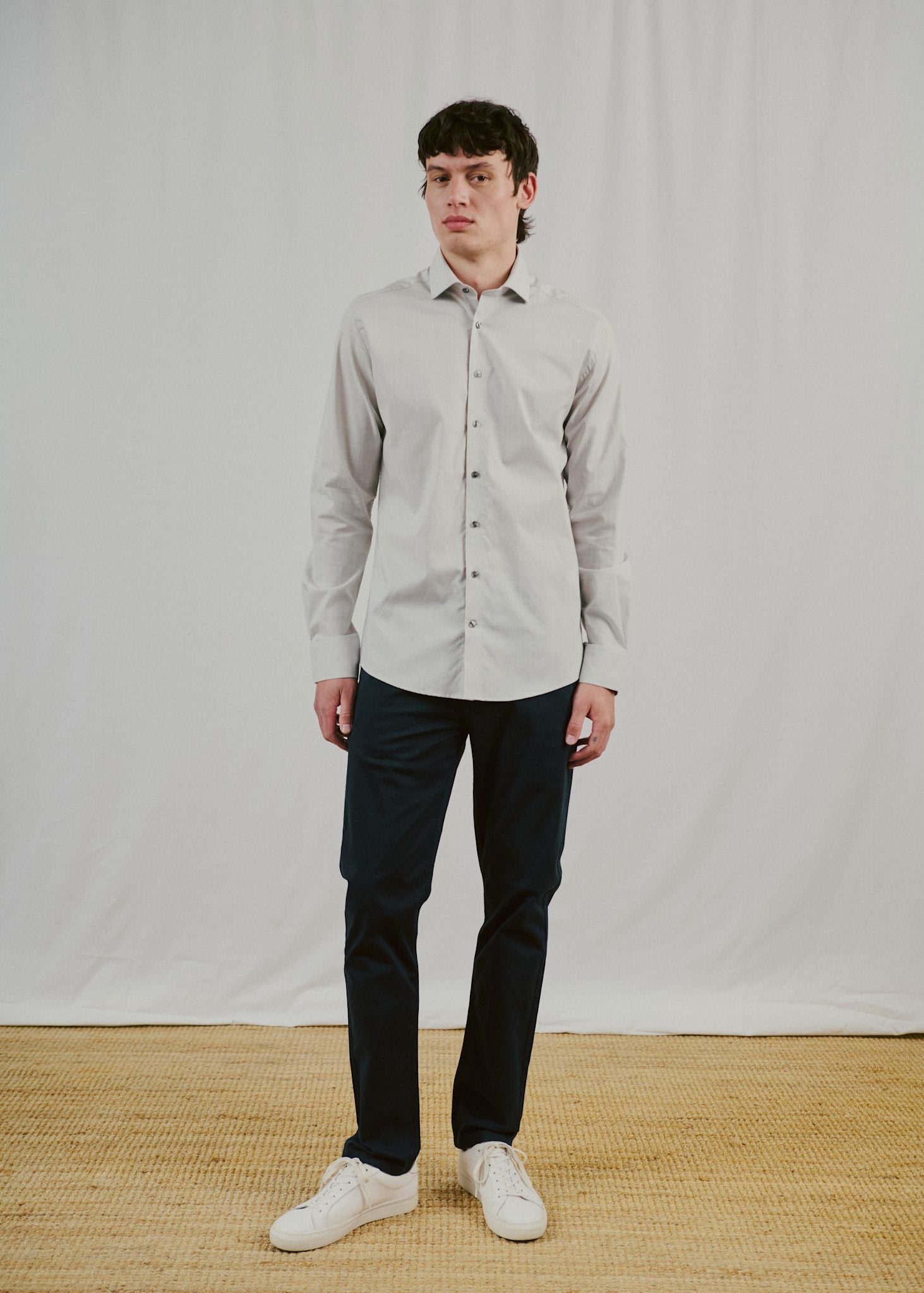 BS Balle Modern Fit Skjorta - Grey