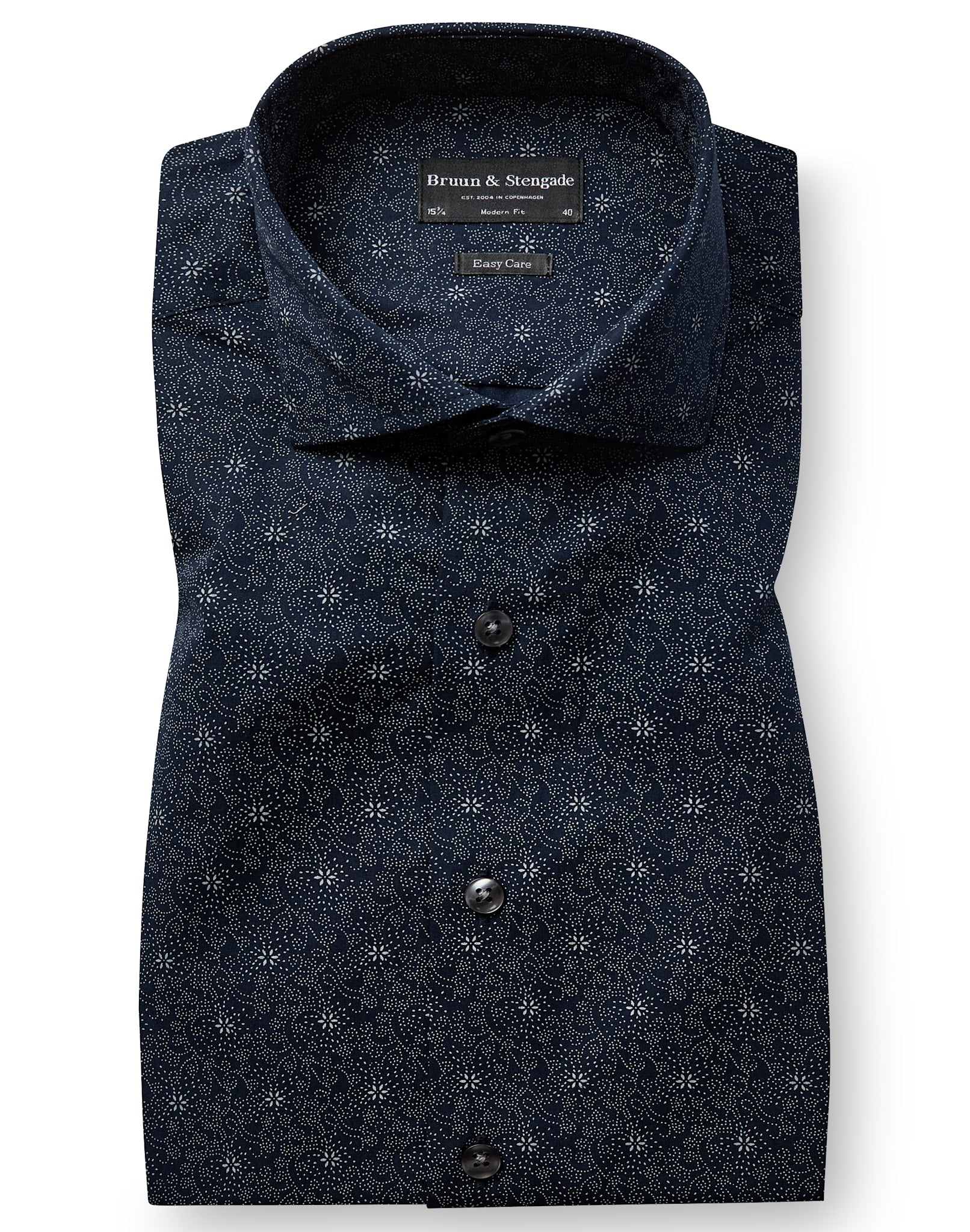 BS Buk Modern Fit Skjorta - Navy