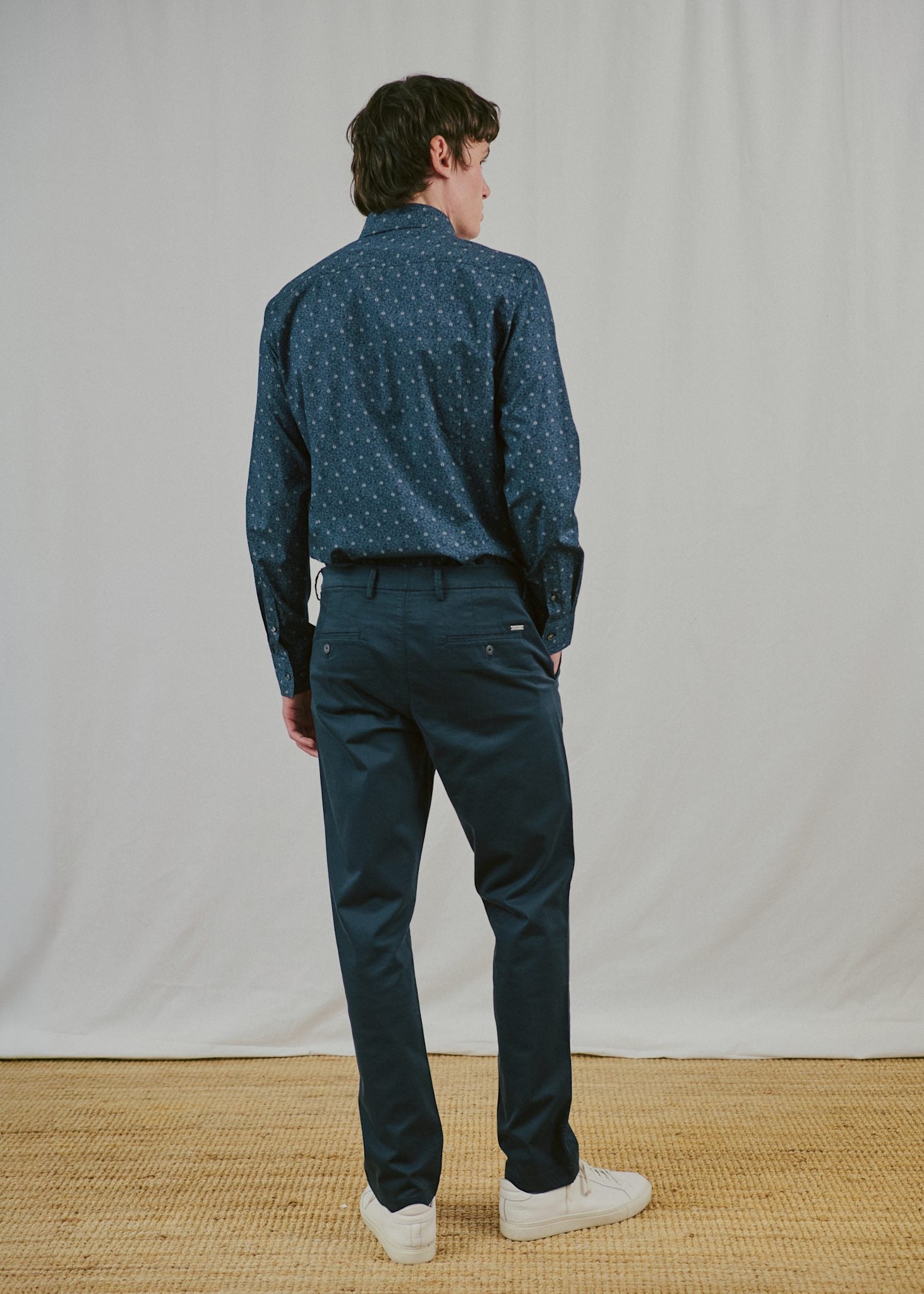 BS Buk Modern Fit Skjorta - Navy